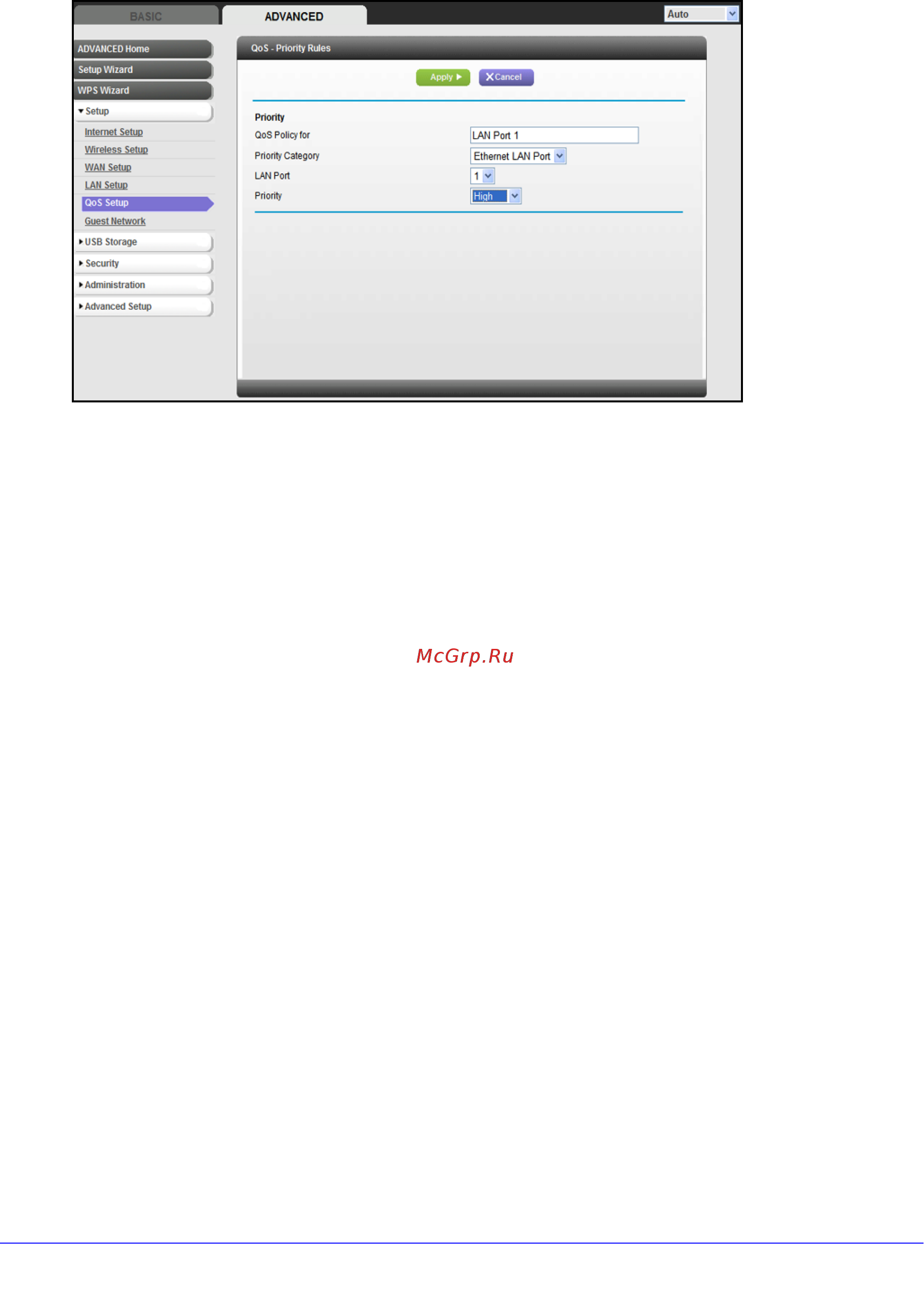 Netgear JNR3210 [43/122] Qos for a mac address