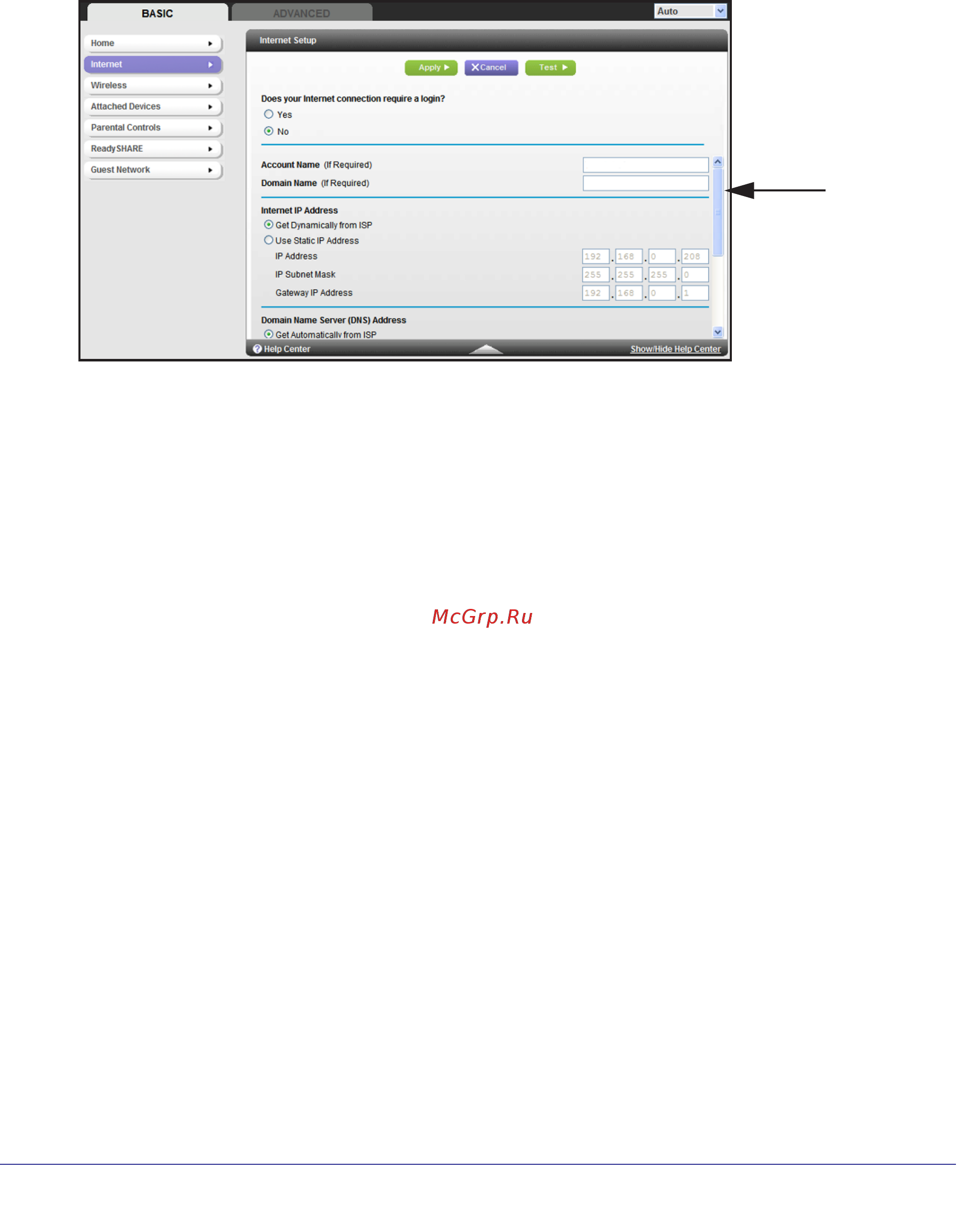 Netgear R6300 [20/127] Internet setup