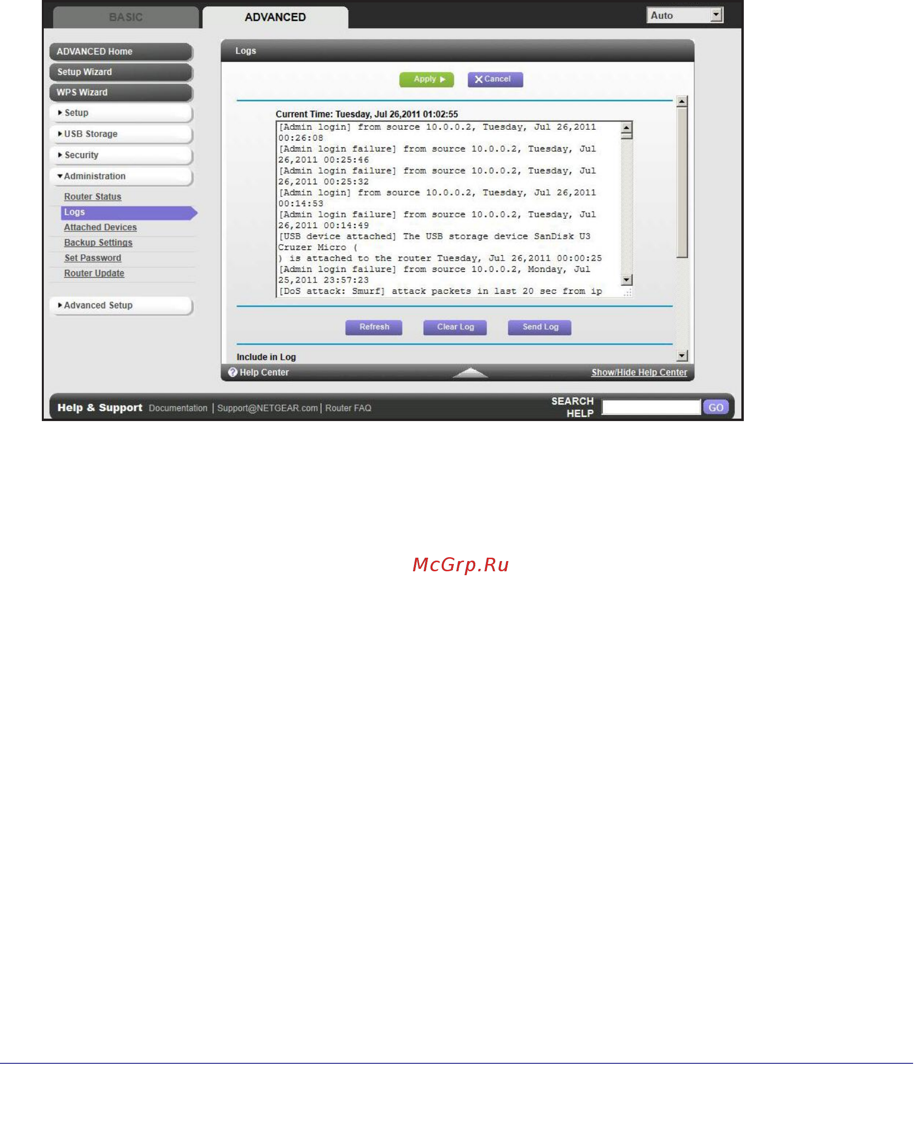 Netgear R6300 [76/127] View logs of web access or attempted web access