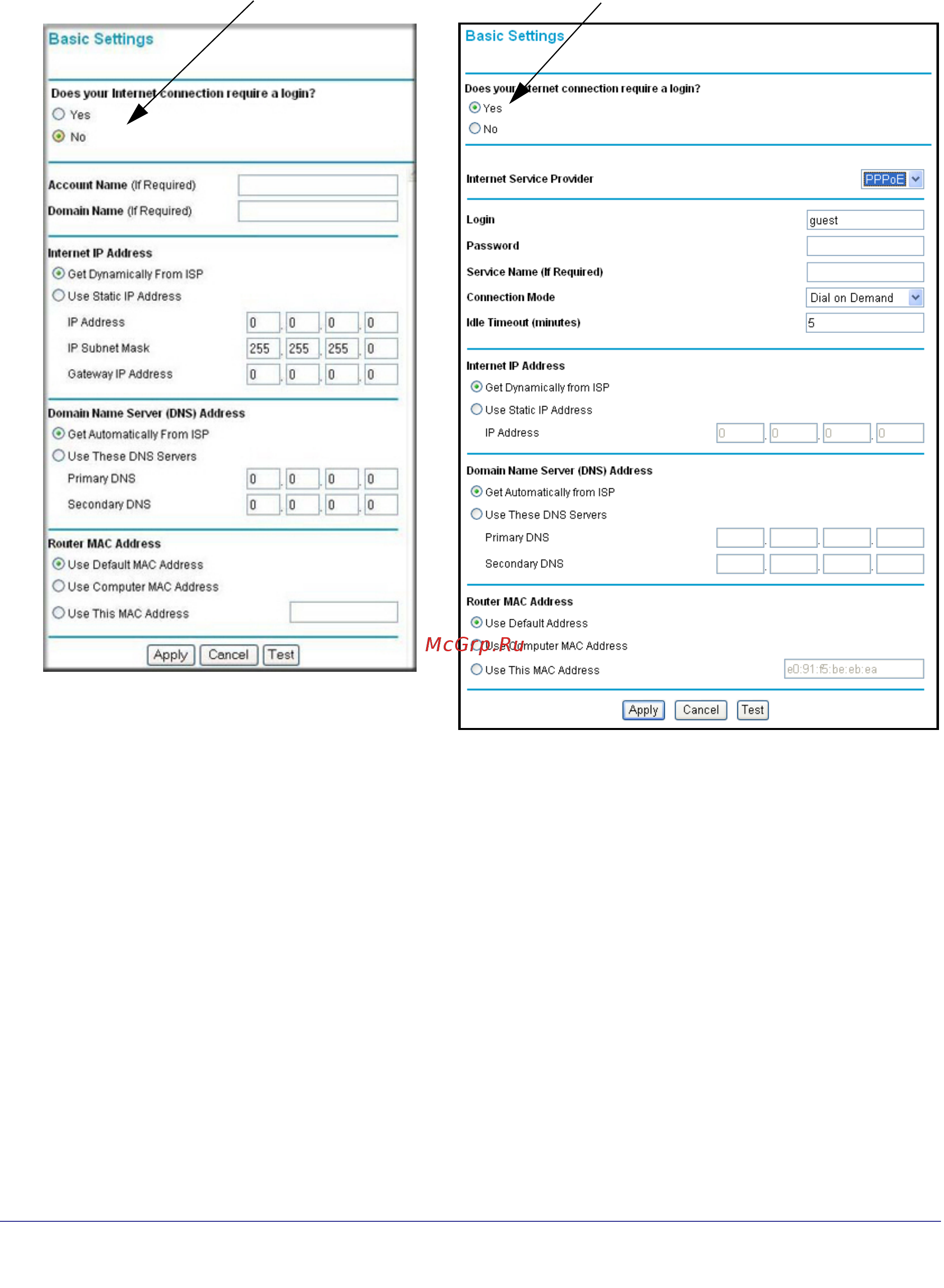 Netgear JWNR2000 [24/108] Basic settings screen