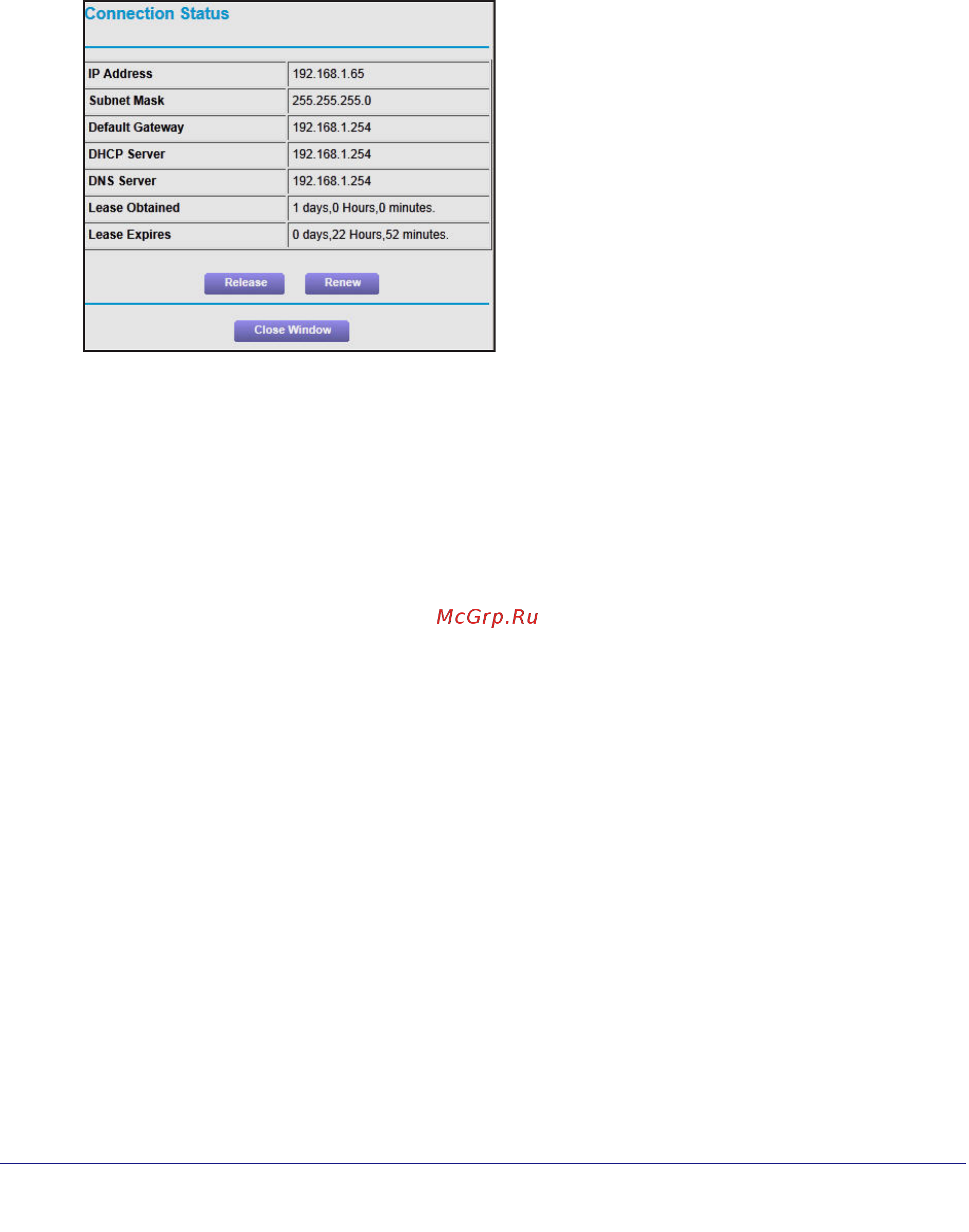 Netgear WNR612 [54/99] Connection status