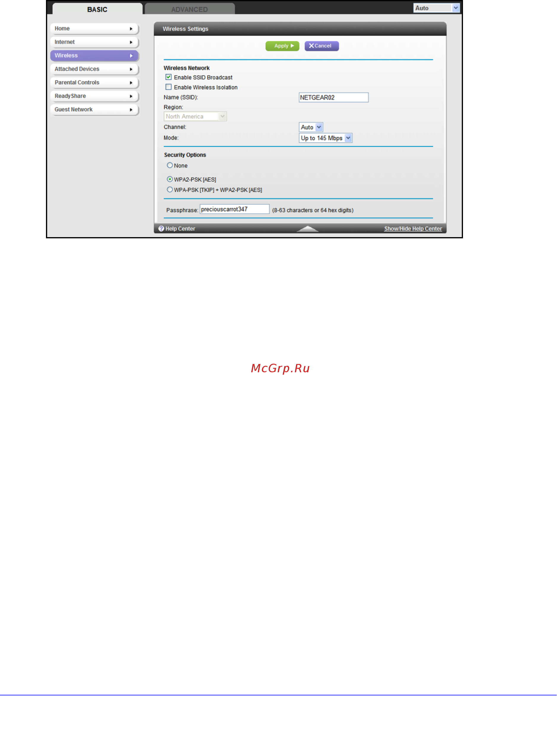 Netgear WNR3500L [27/114] Wireless settings screen fields