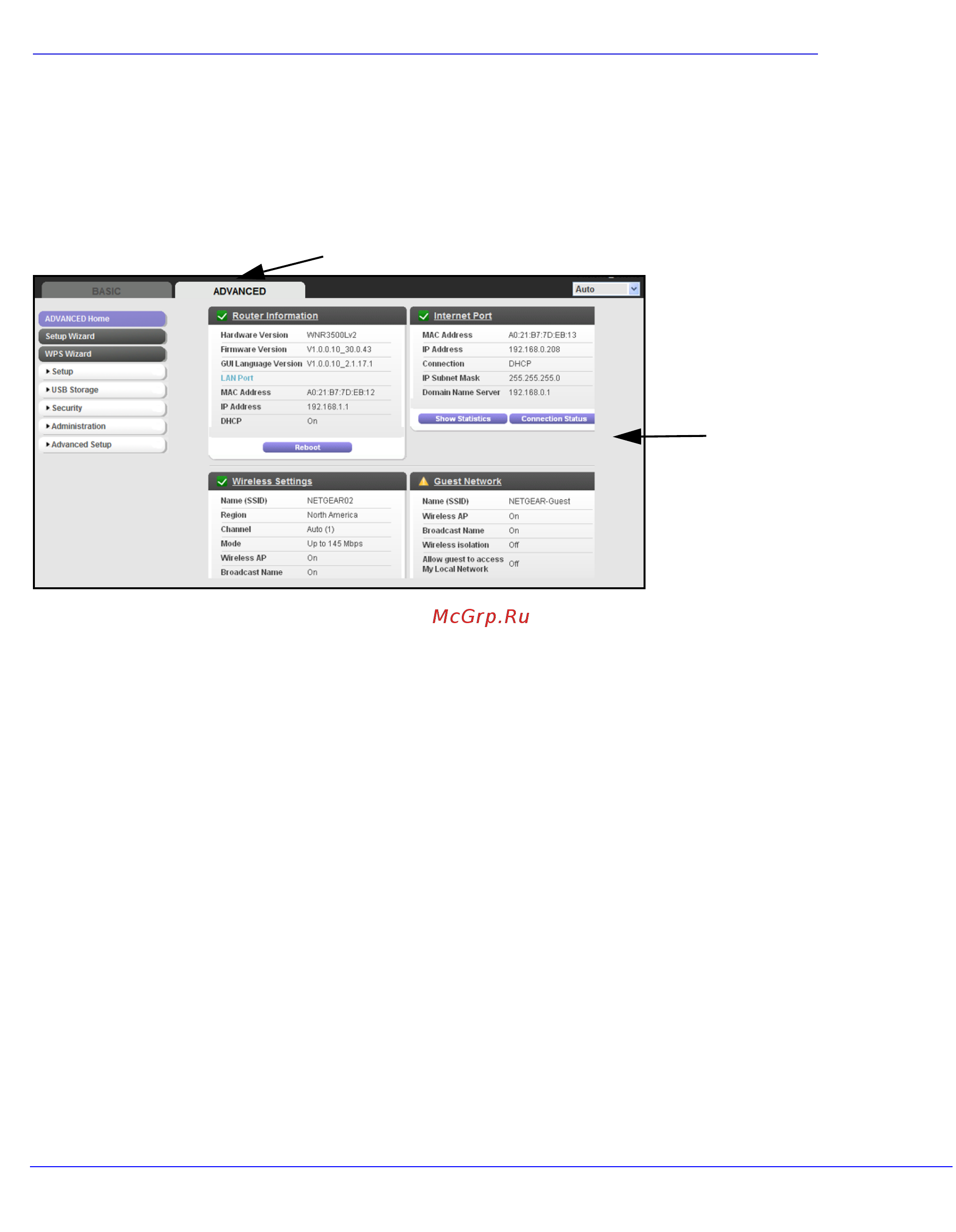 Netgear WNR3500L [31/114] Genie advanced home
