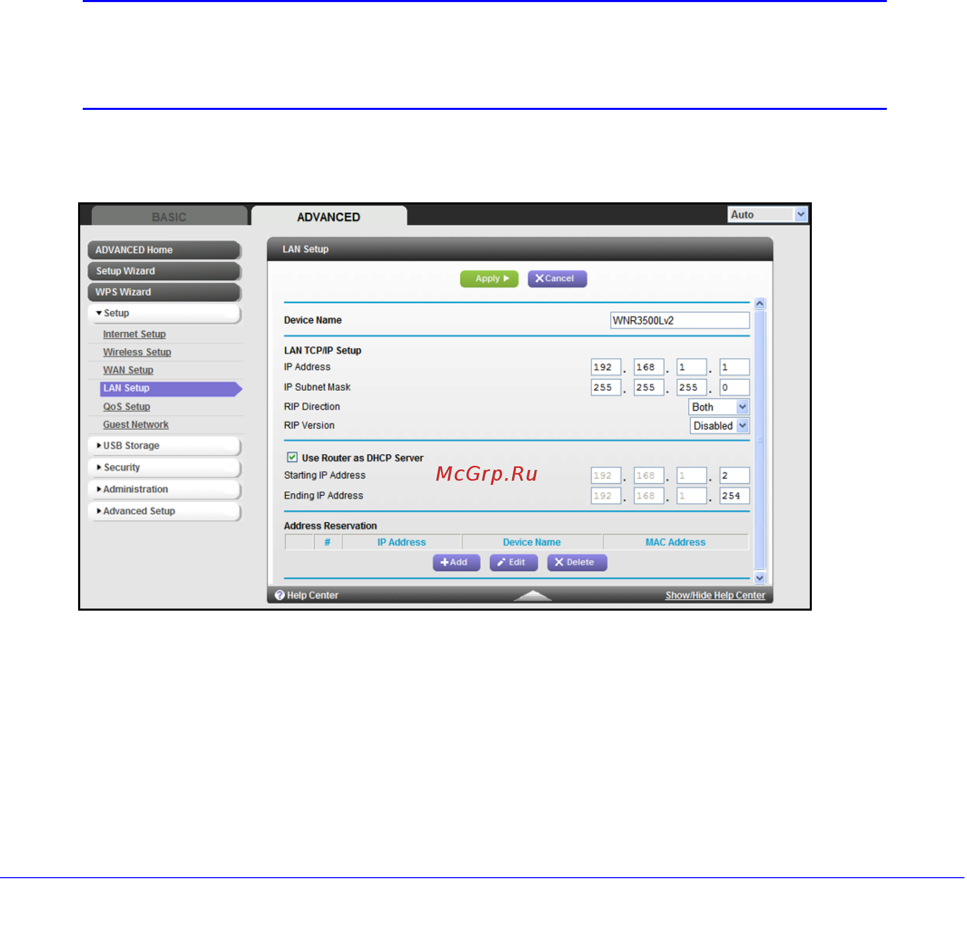 Netgear WNR3500L [38/114] Lan setup