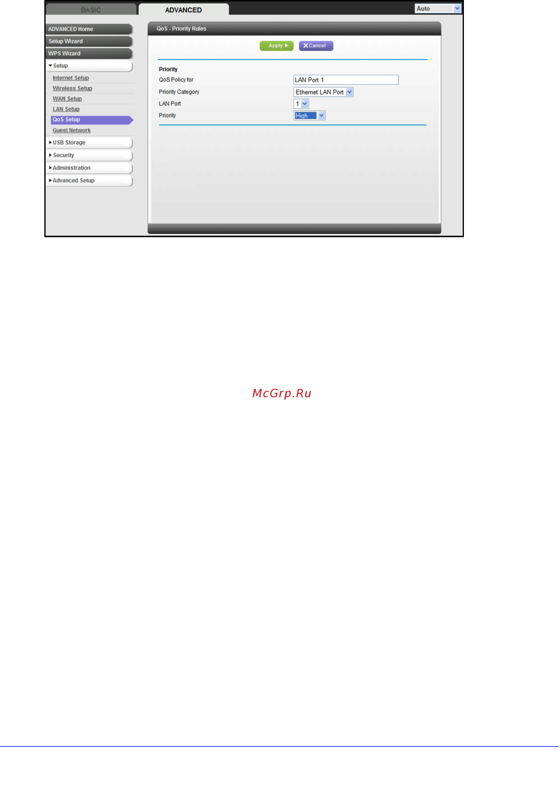 Netgear WNR3500L [44/114] Qos for a mac address