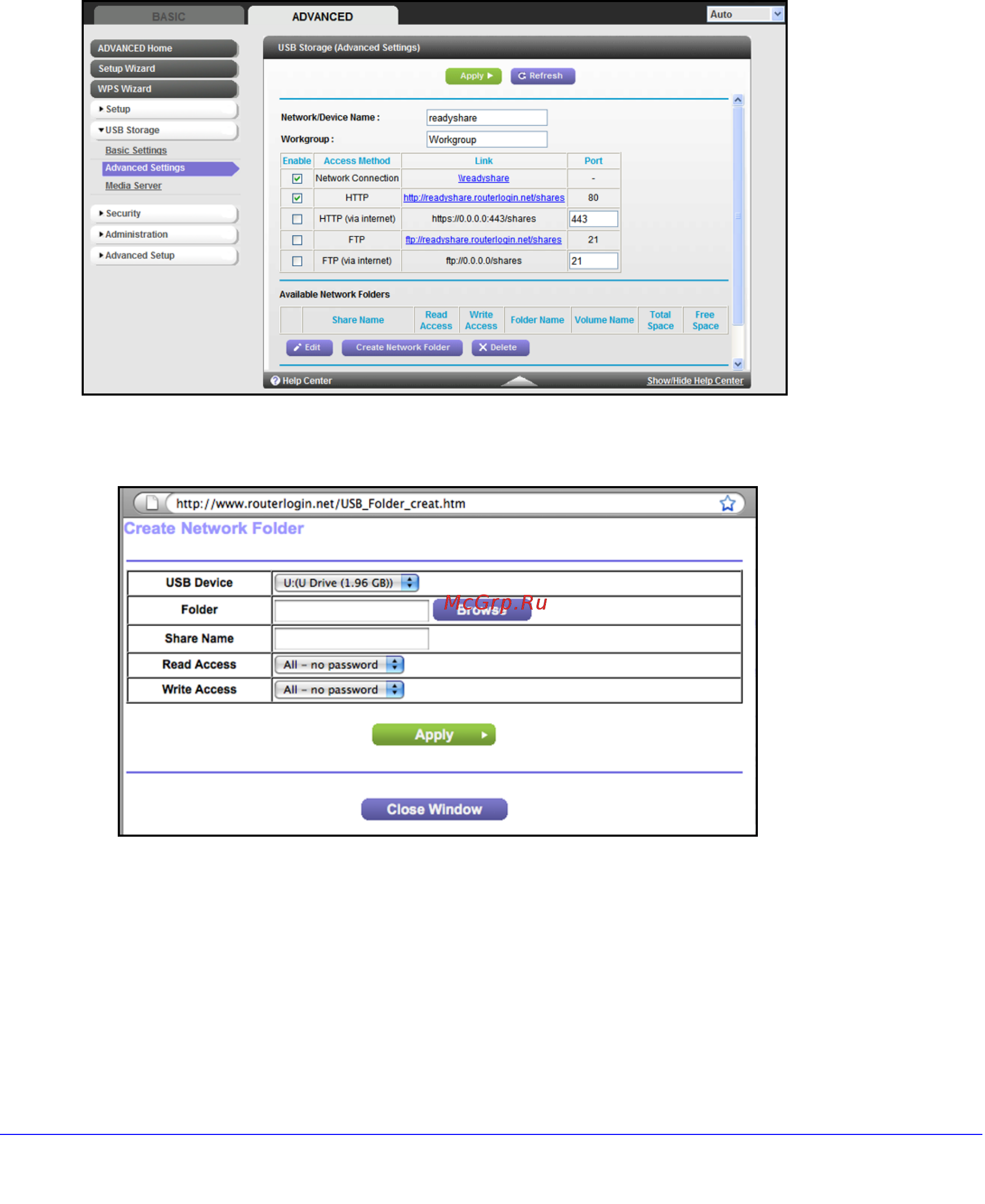 Netgear WNR3500L [50/114] Add or edit a network folder