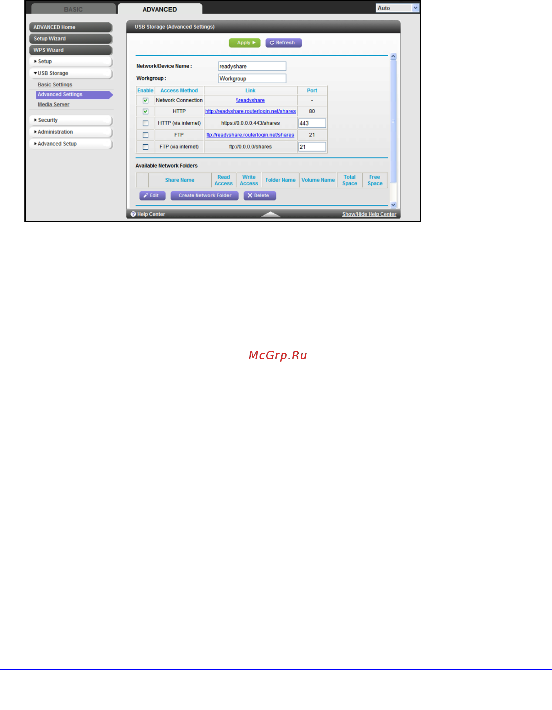 Netgear WNR3500L [51/114] Usb storage advanced settings