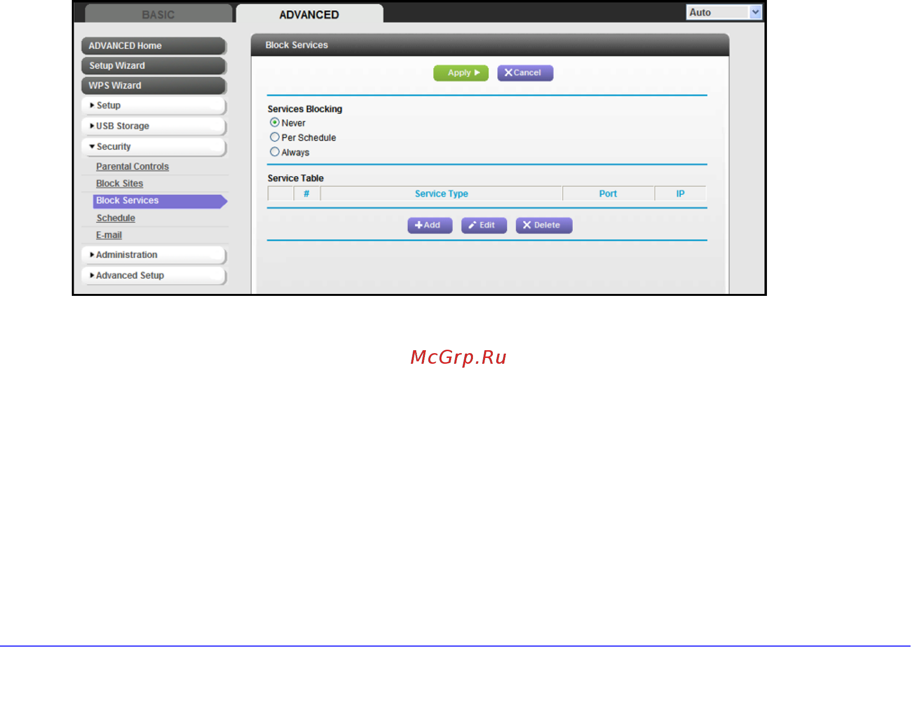 Netgear WNR3500L [57/114] Block services port filtering