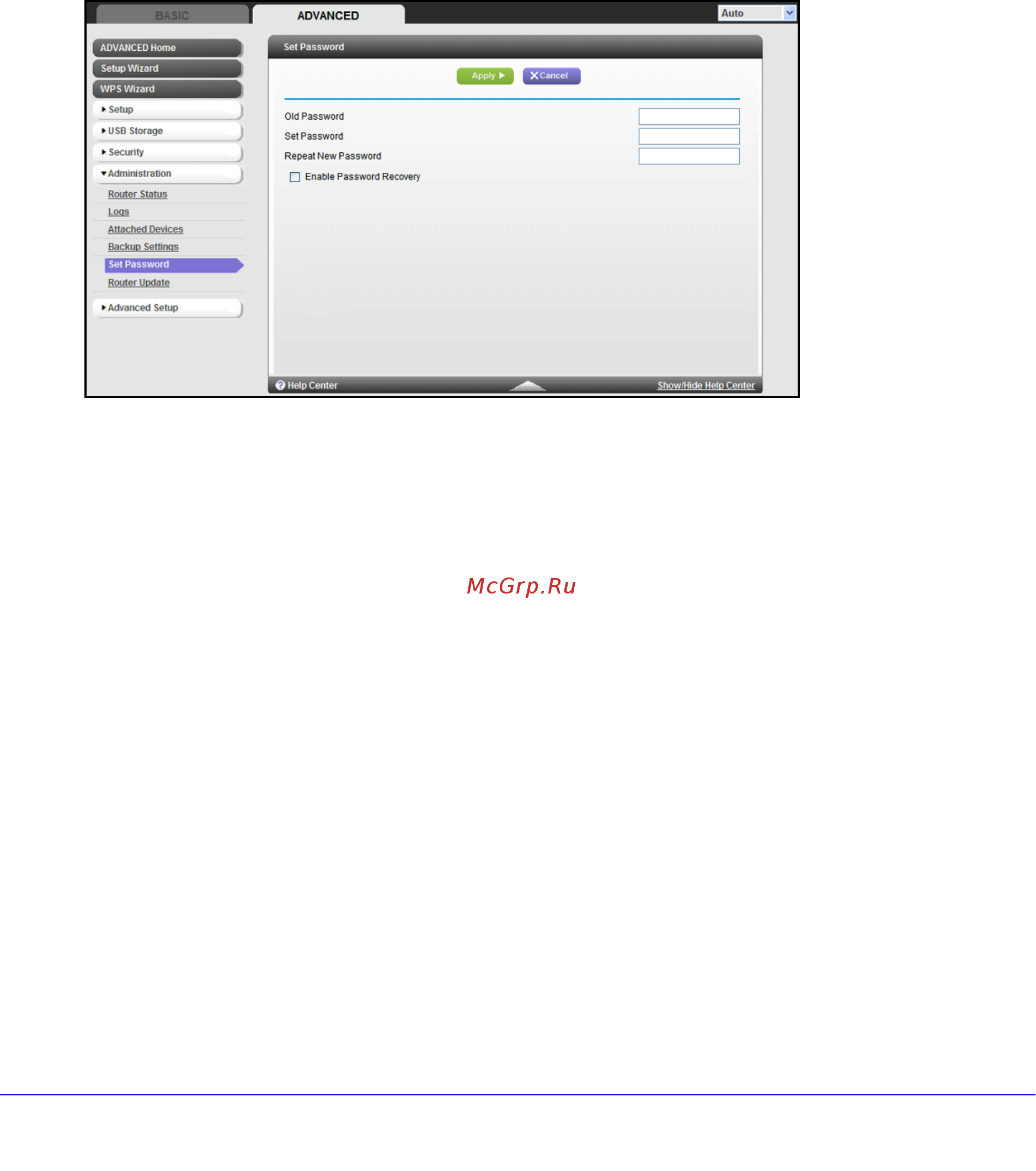 Netgear WNR3500L [69/114] Set password