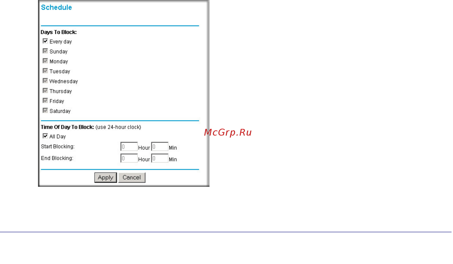 Netgear WNR1000 [44/112] Blocking services by ip address range