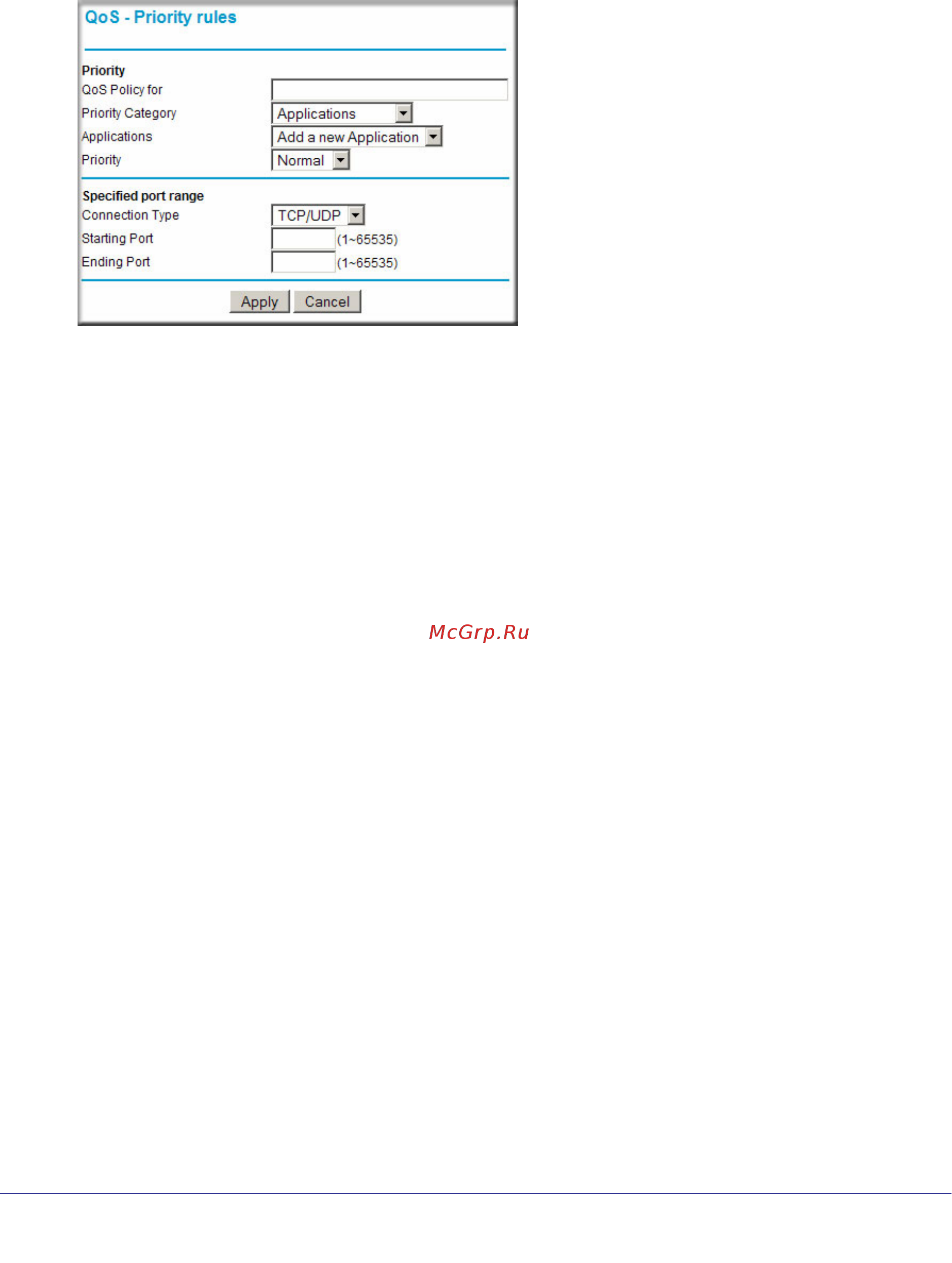 Netgear WNR1000 [71/112] Qos for a router lan port