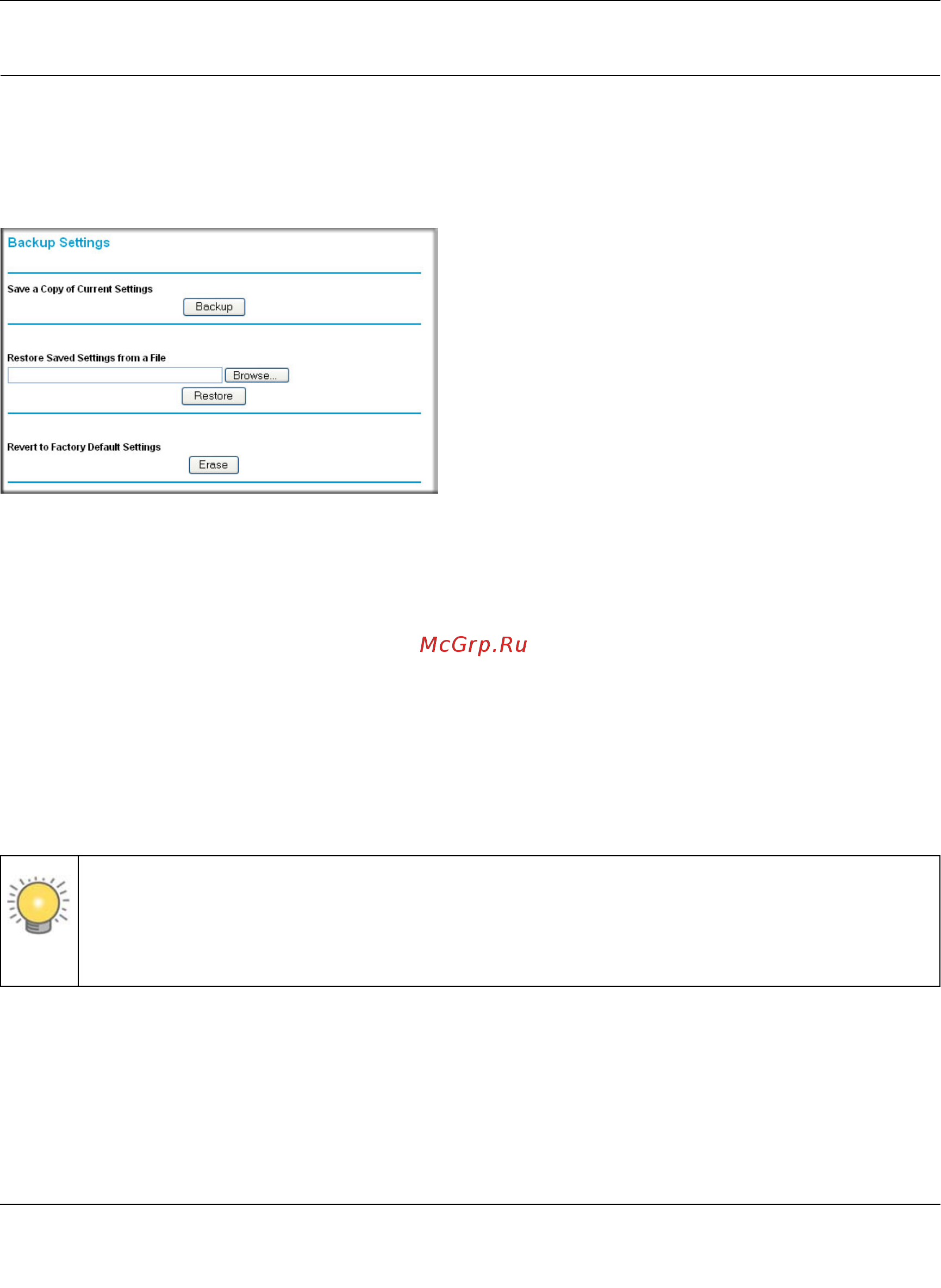 Netgear DGN3500 [65/119] Managing the configuration file