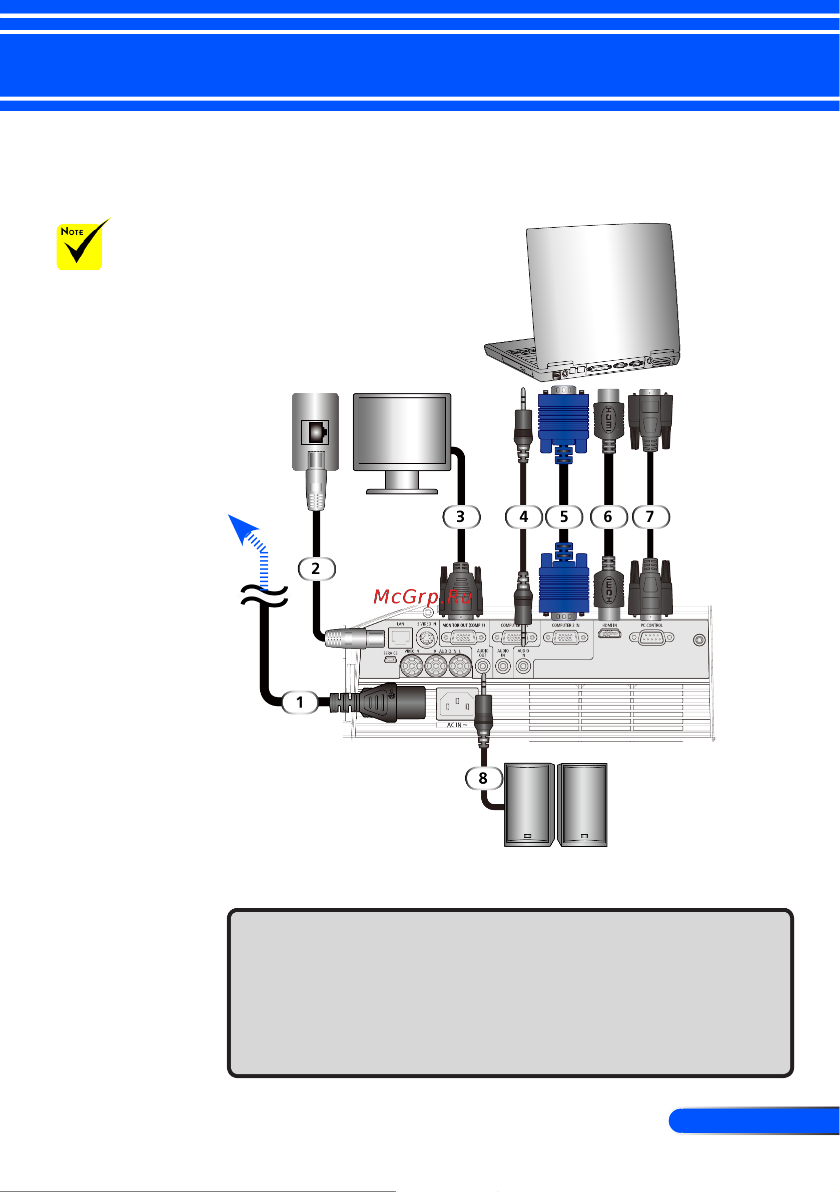 Nec U300X [30/82] Connecting the projector
