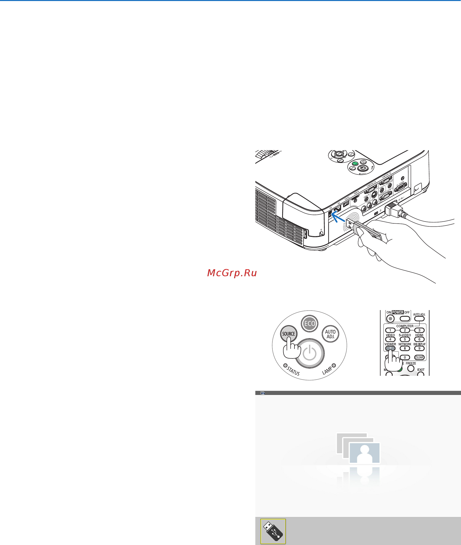 Nec M420X [70/155] ❷ projecting images stored in a usb memory device