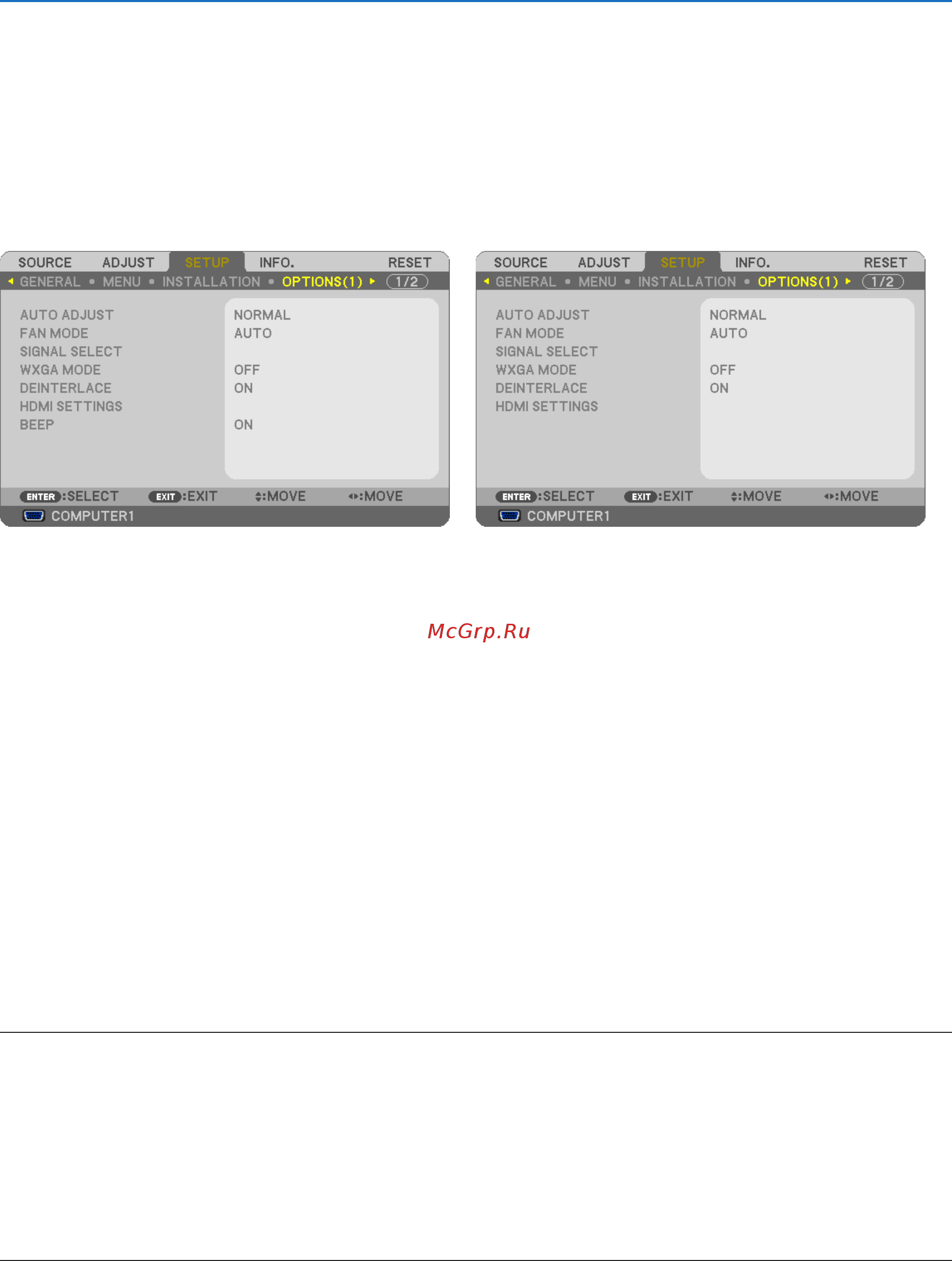 Nec M300XS [97/155] Using on screen menu