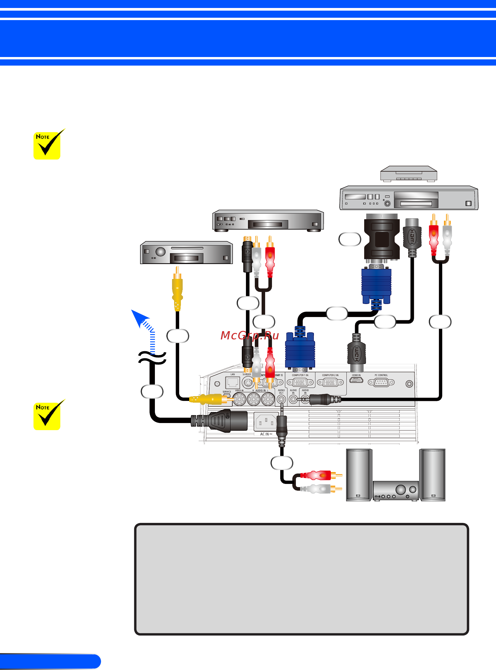Nec U310W [31/82] Connect to video sources