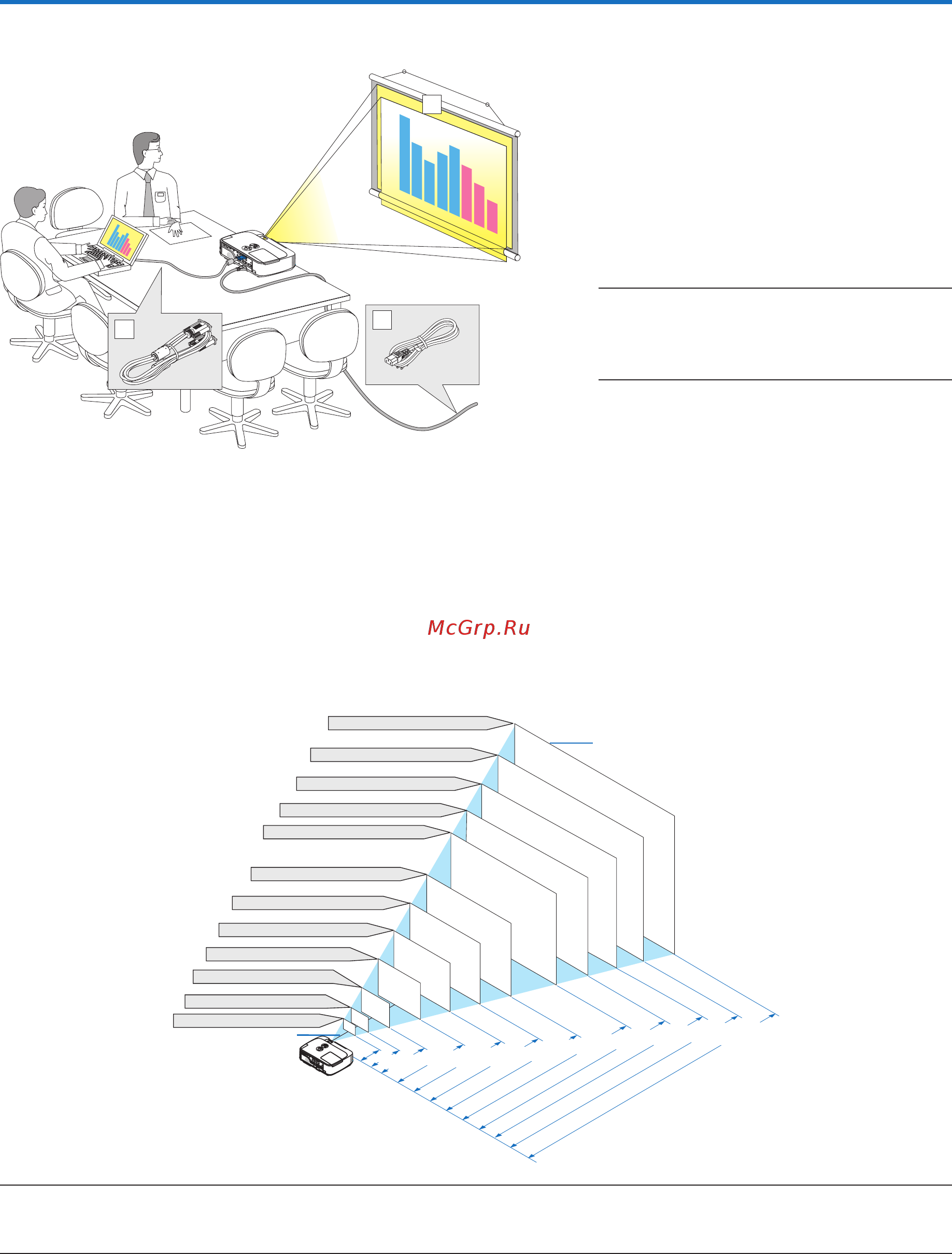 Nec M350X [102/136] 1 setting up the screen and the projector