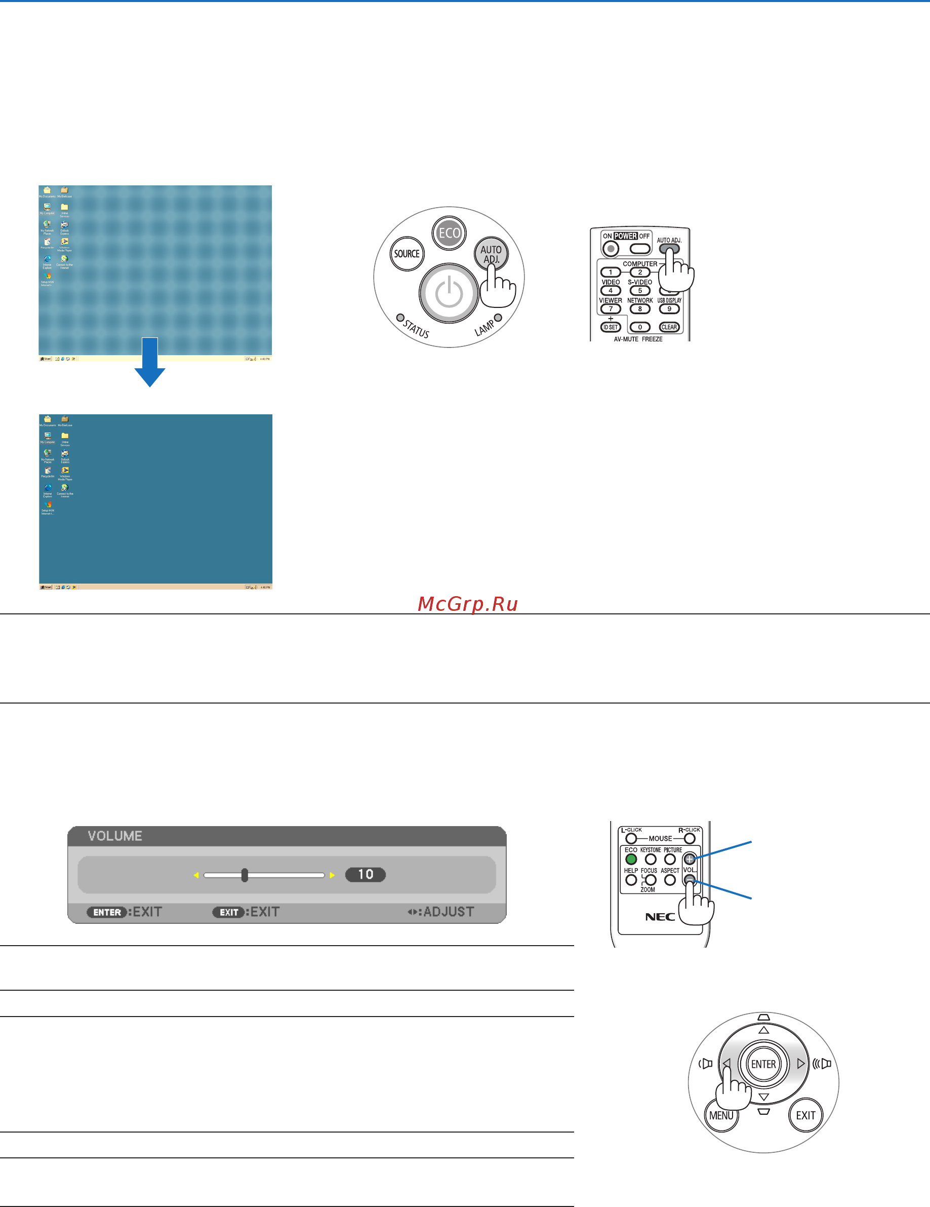 Nec M350X [32/136] 7 optimizing computer signal automatically