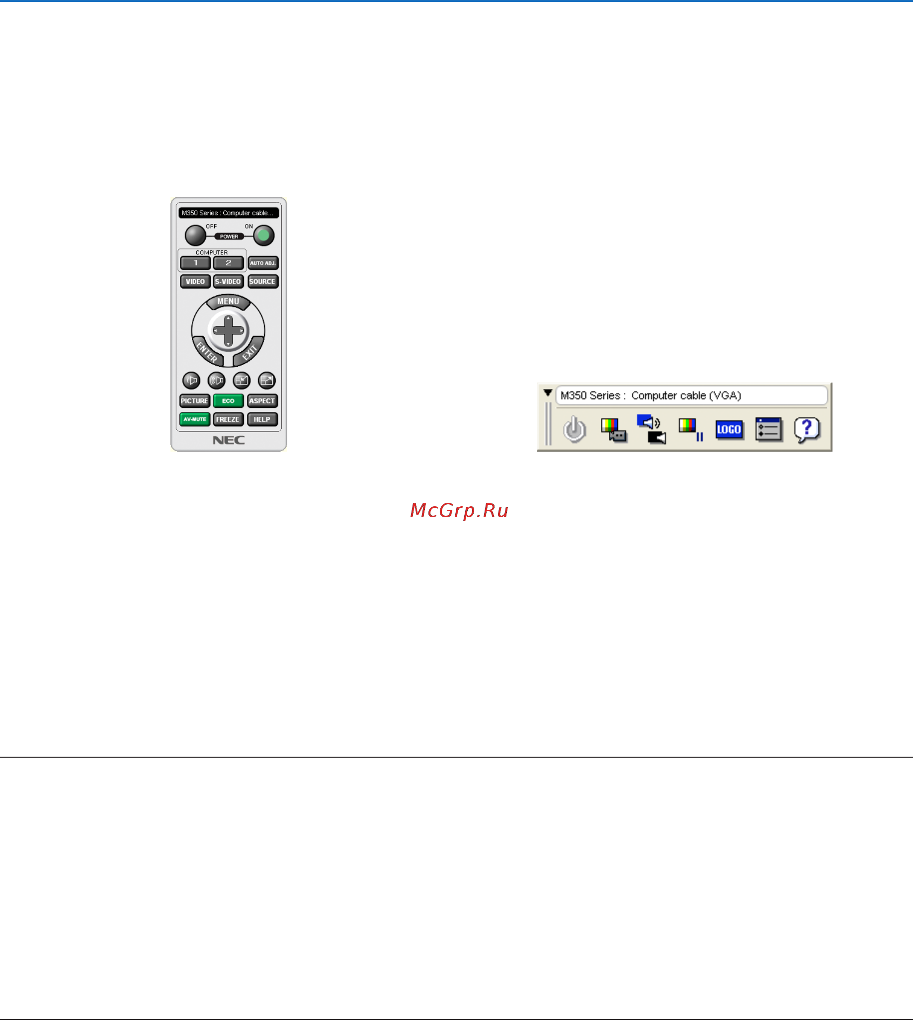 Nec M350X [41/136] 6 using the computer cable vga to operate the projector virtual remote tool