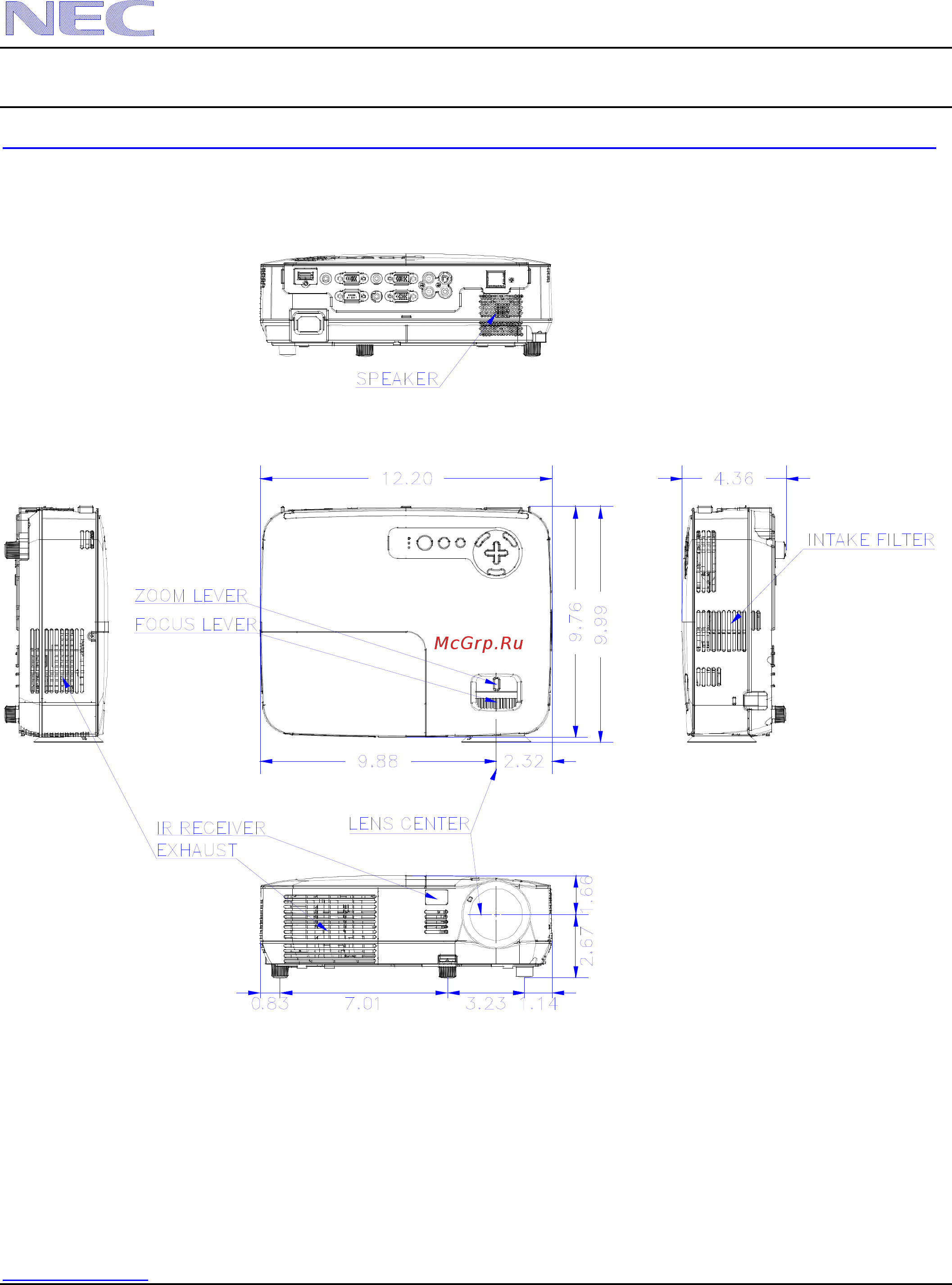 Nec V300W [5/8] V260 v260x v300x v300w installation guide