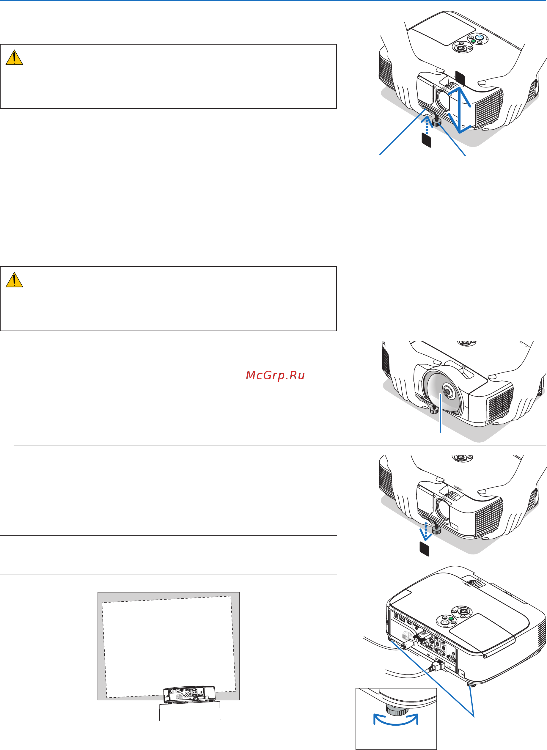Nec M300WS [30/155] Adjust the tilt foot