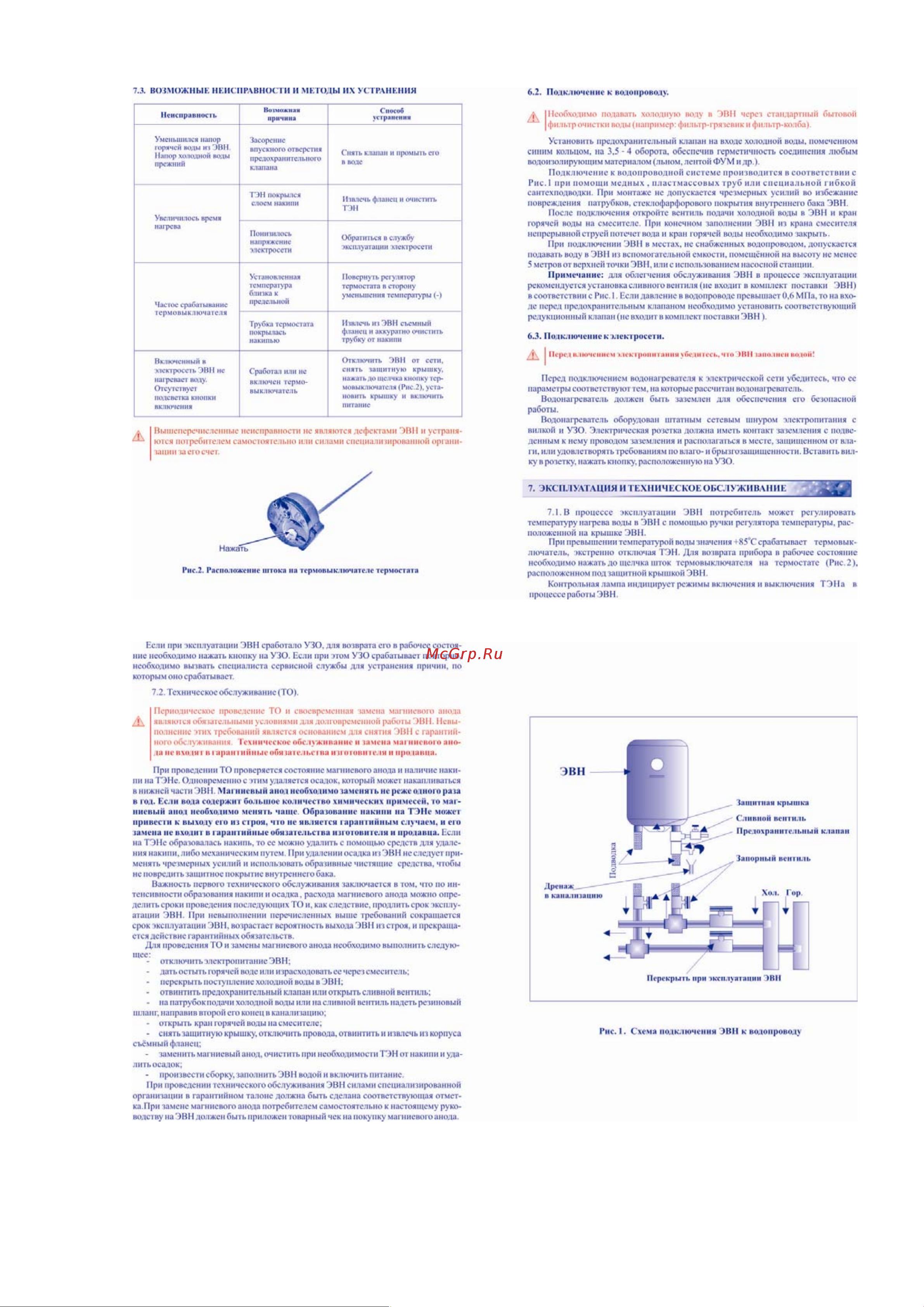 Thermex Champion ER 50 V Инструкция по эксплуатации онлайн [3/3] 8462