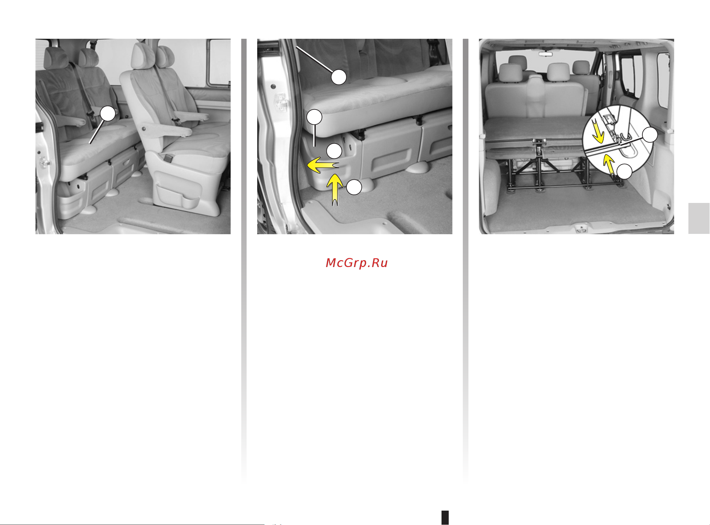 Renault Trafic Fourgon (2011) [137/230] Задние многоместные сиденья