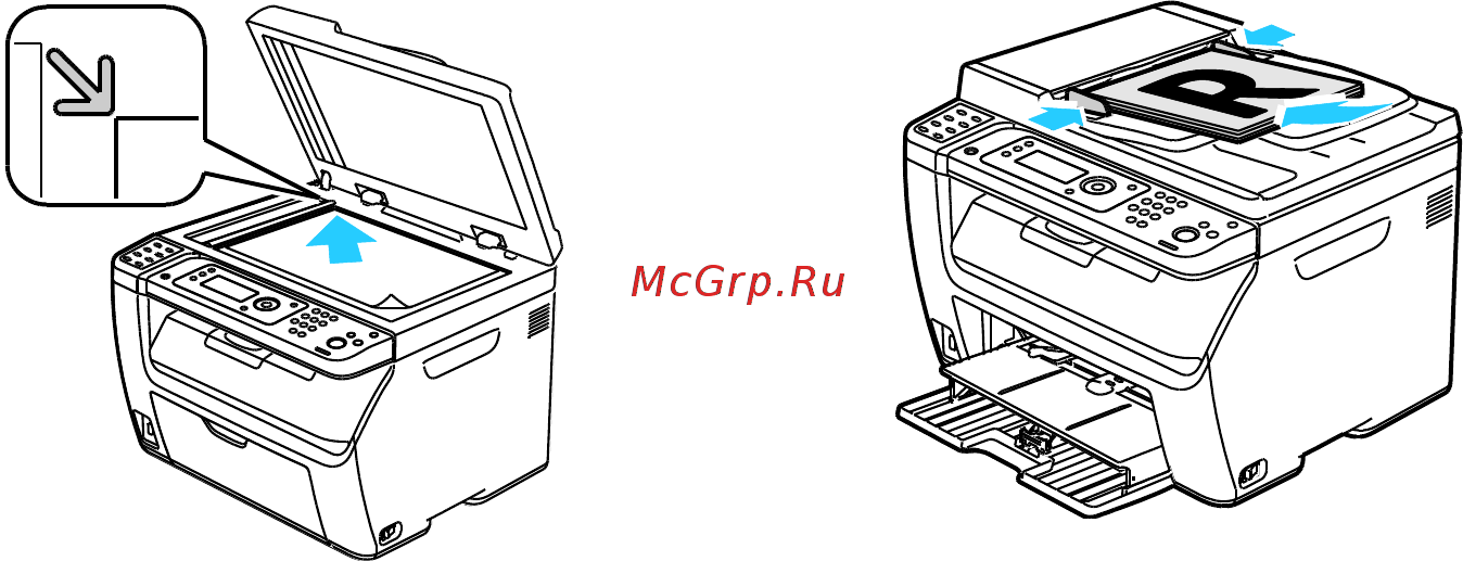 Xerox WorkCentre 3045NI [120/200] Загрузка документов для отправки по факсу
