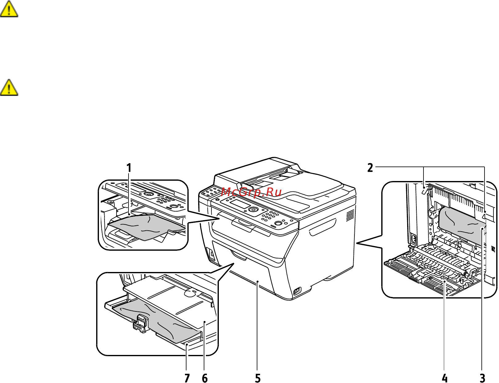 Xerox WorkCentre 6015B [172/214] Locating paper jams