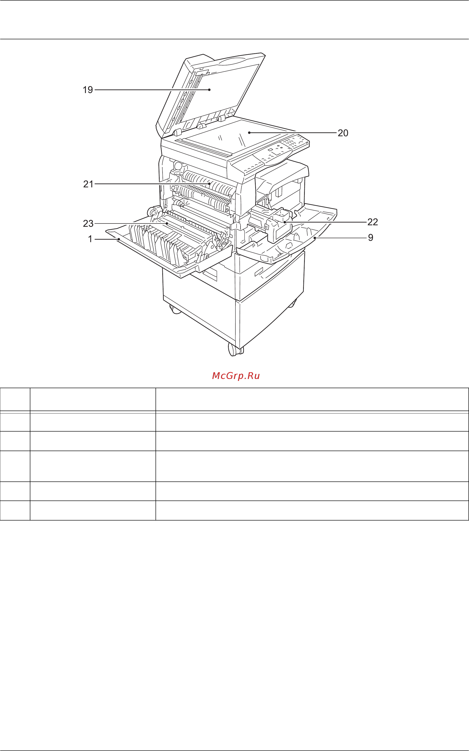 Xerox WorkCentre 5020/DN [19/96] Inside view