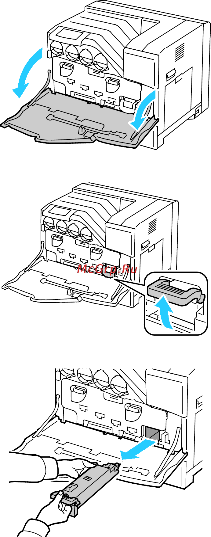 Xerox Phaser 6700N [86/173] Замена сборника отходов
