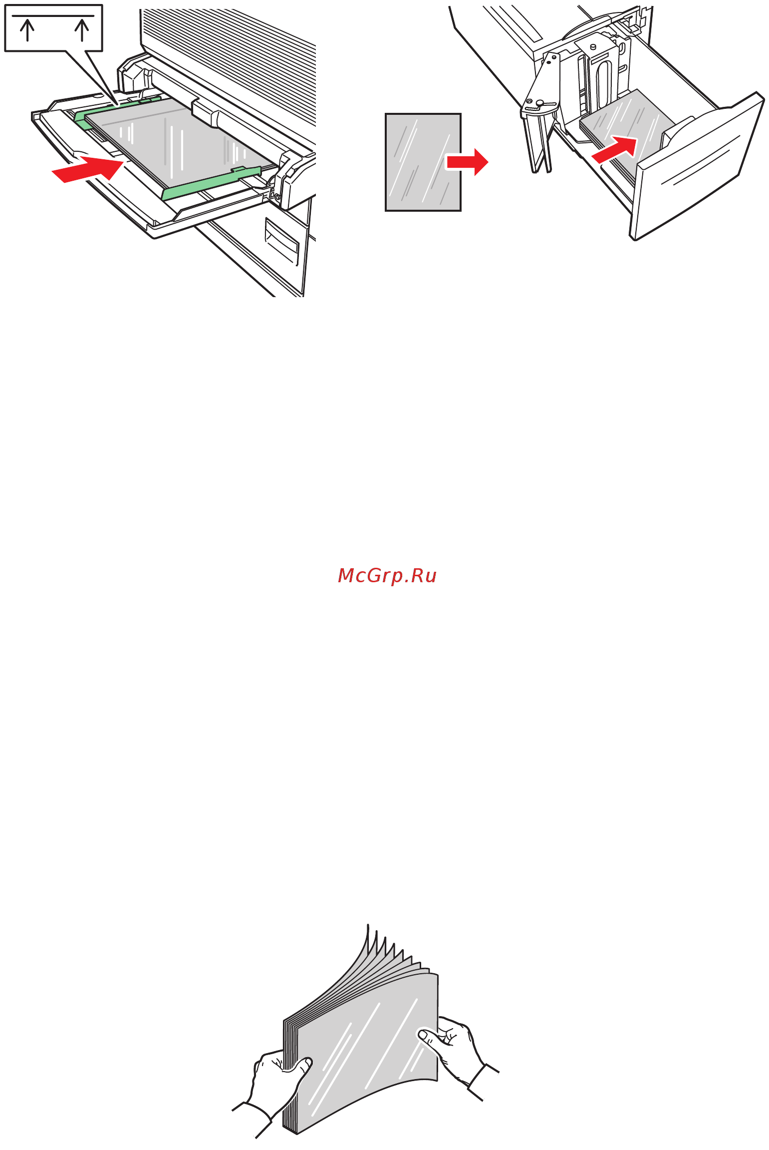Xerox Phaser 5550N [105/258] Печать на прозрачных пленках из лотков 2 5