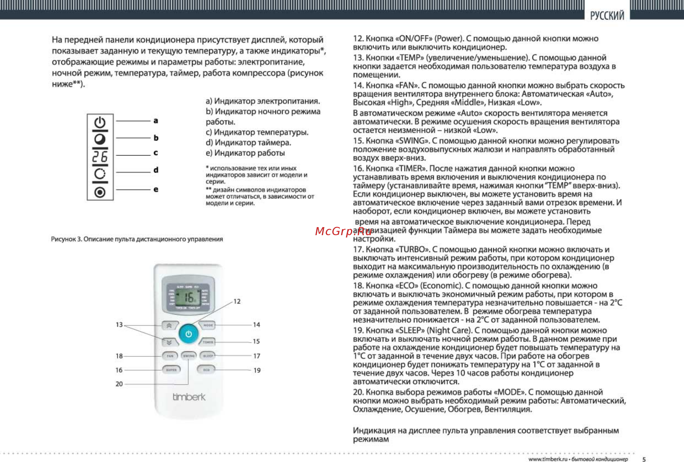 Как снять блокировку кондиционера Timberk AC TIM 12H S2/S2-O1 5/16 Iiiiiiiiiiiiiiiiihiii