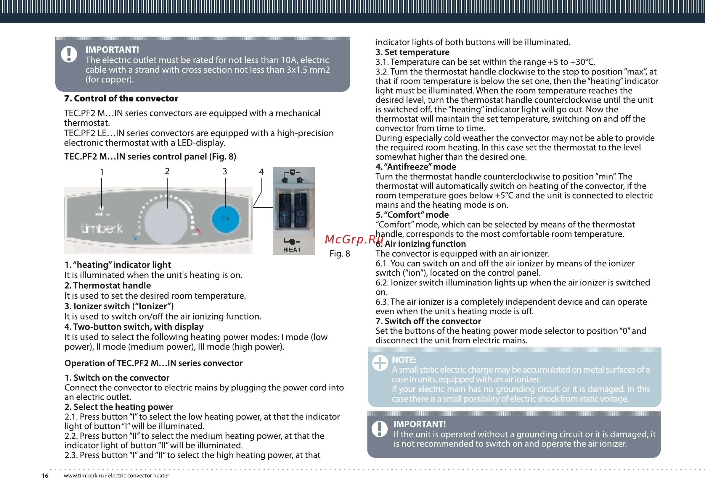 Timberk TEC.PF2 LE 1000 IN [16/20] Page 16