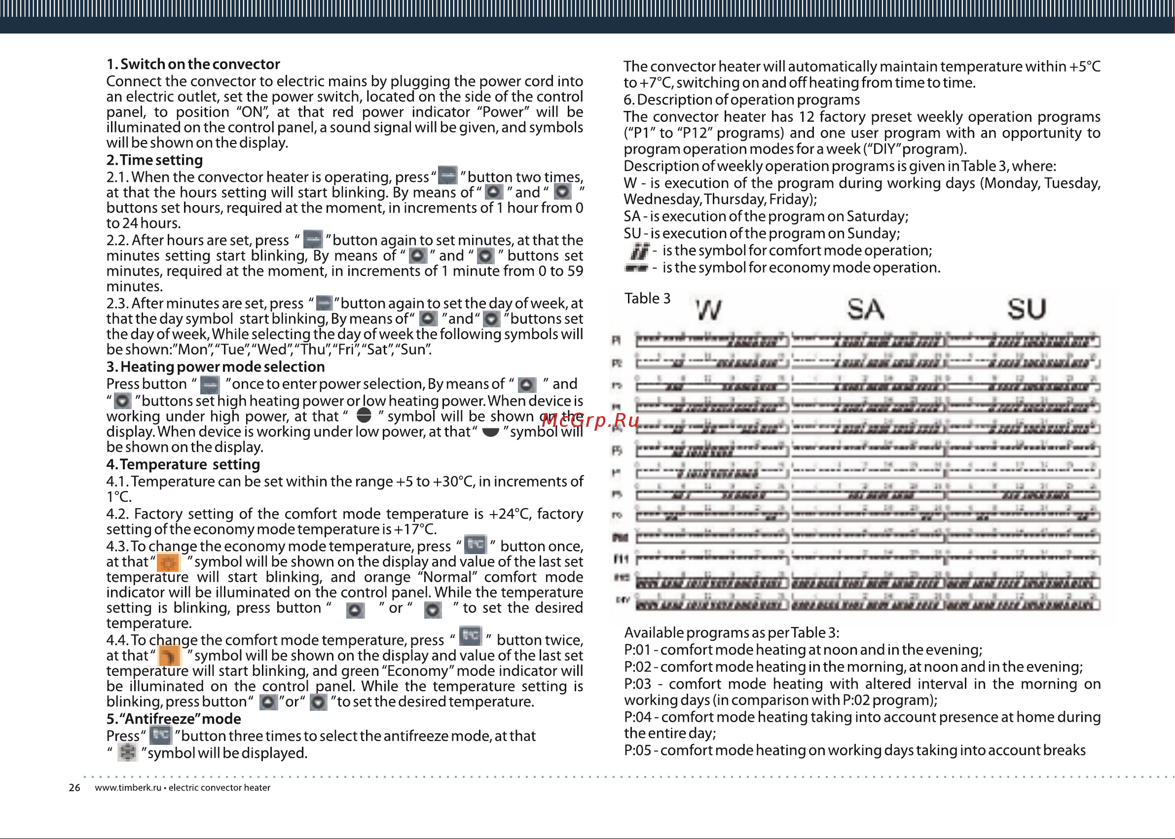 Timberk TEC.PS1 PGE 1000 IN [26/32] Page 26