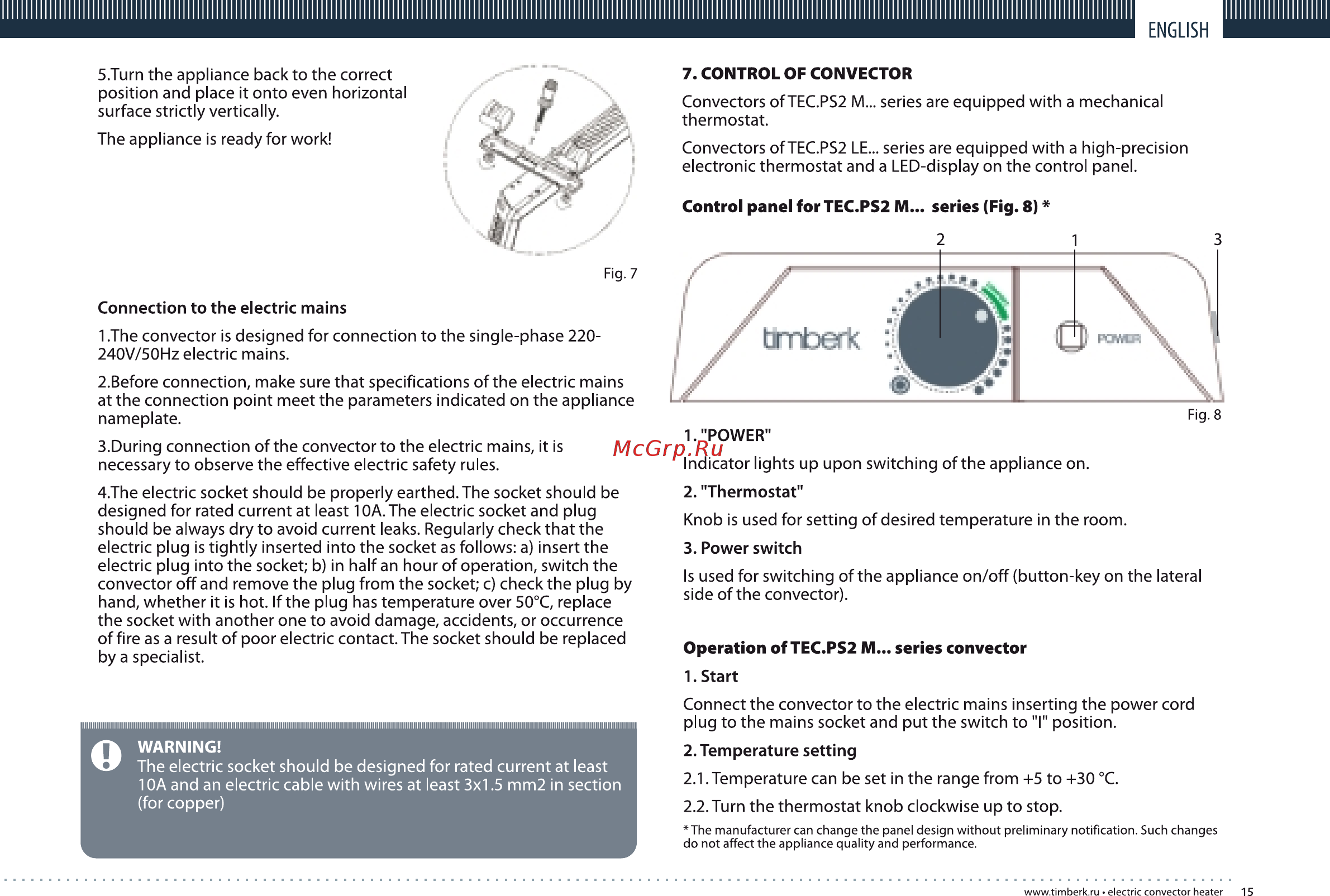 Timberk TEC.PS2 M 1000 [15/20] Page 15