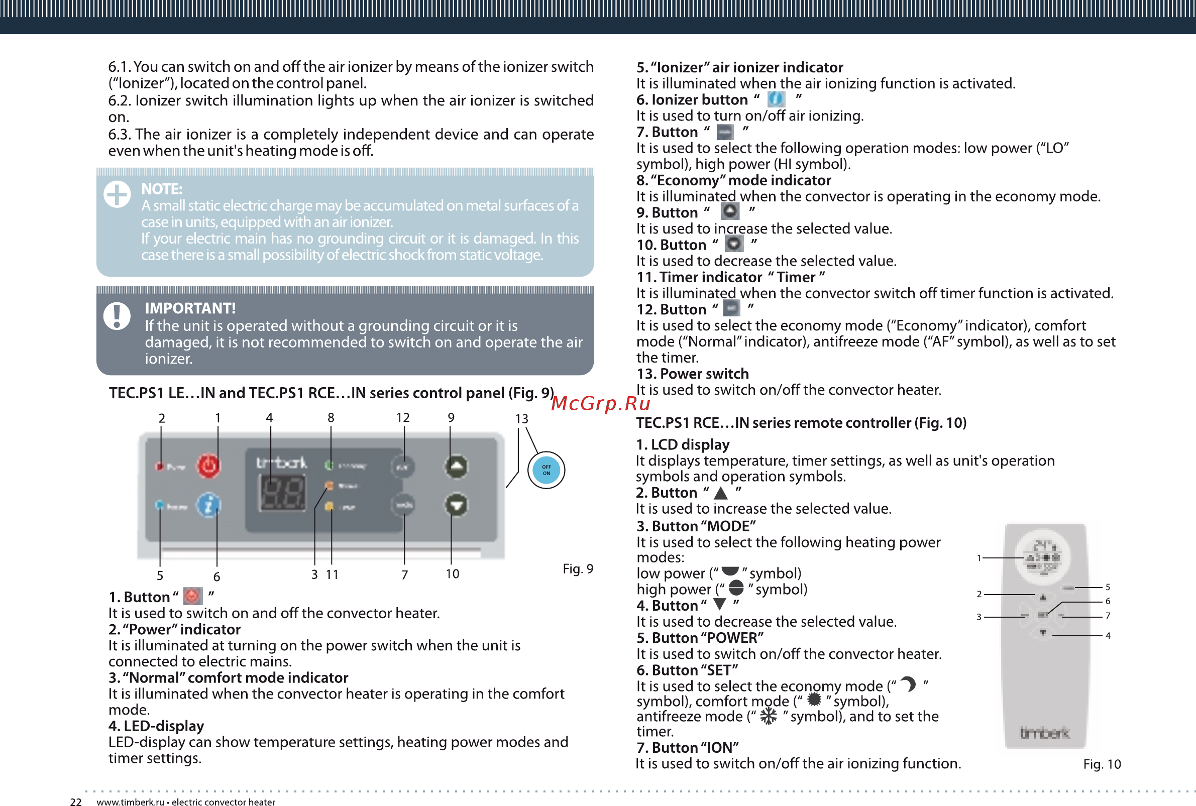 Timberk TEC.PS1 M 1500 IN [22/32] Page 22