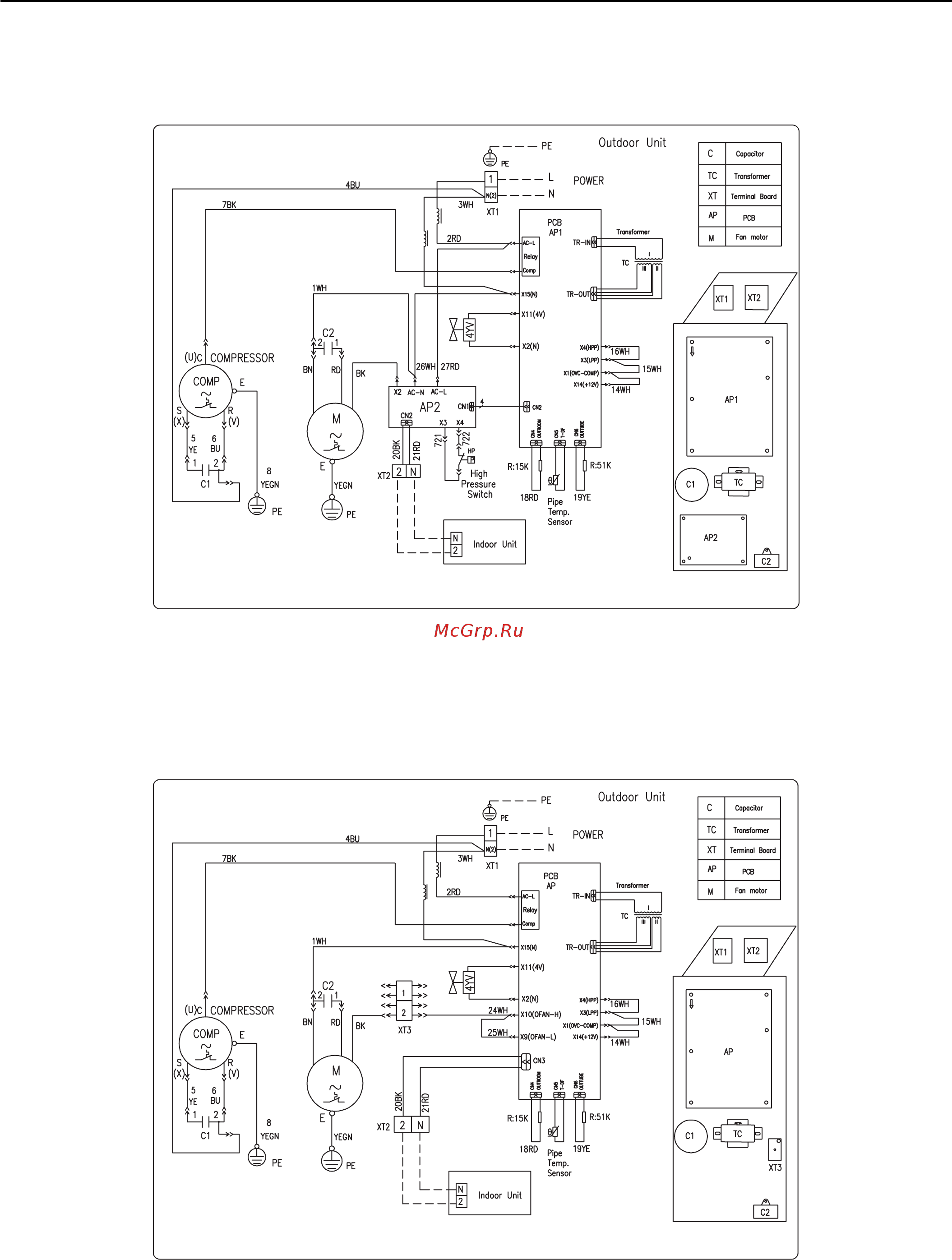 Gree GFH42K3BI [32/40] Схемы электрические