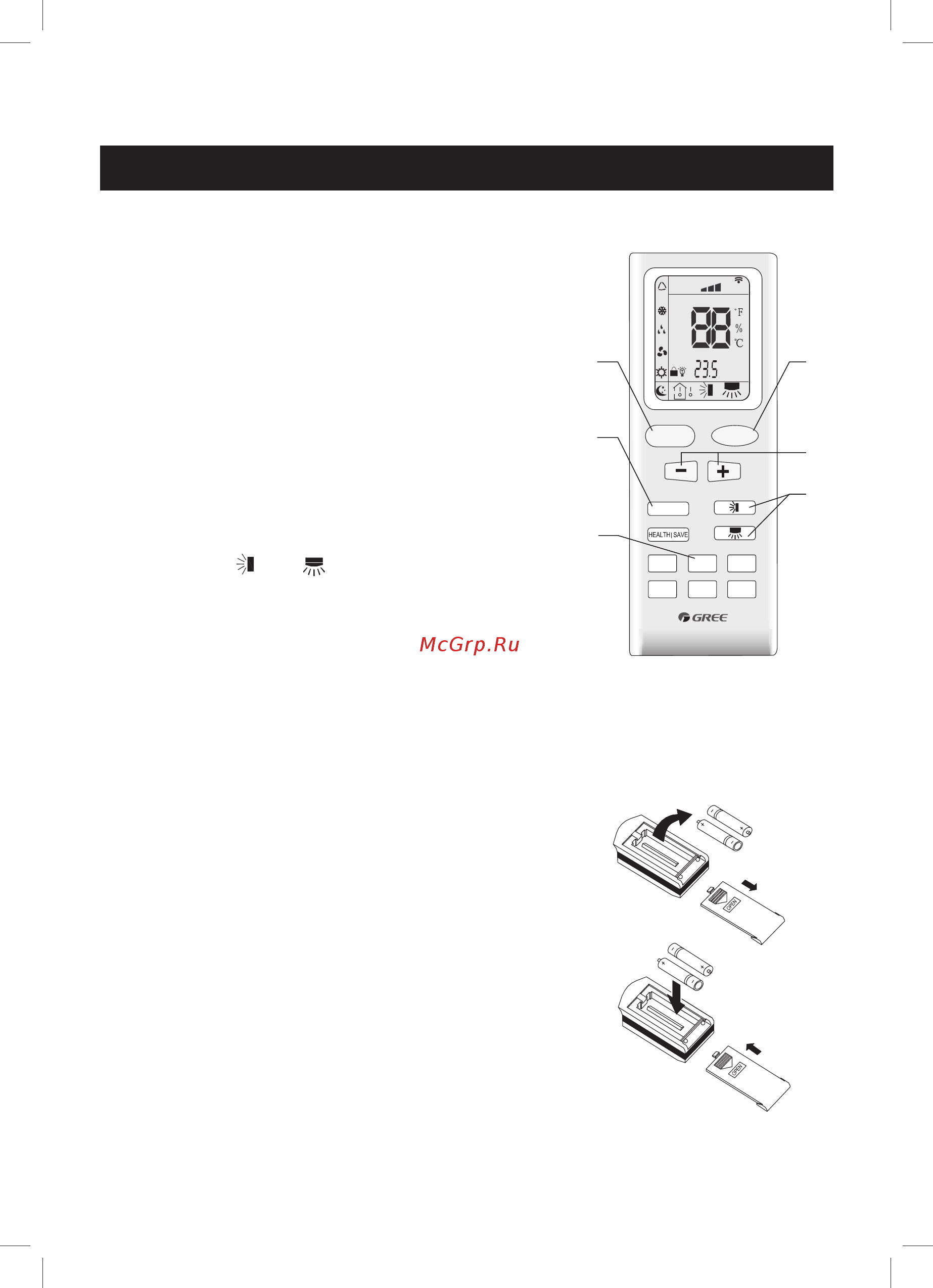 Gree Change GWH09KF-K3DNA5B [14/24] Управление кондиционером