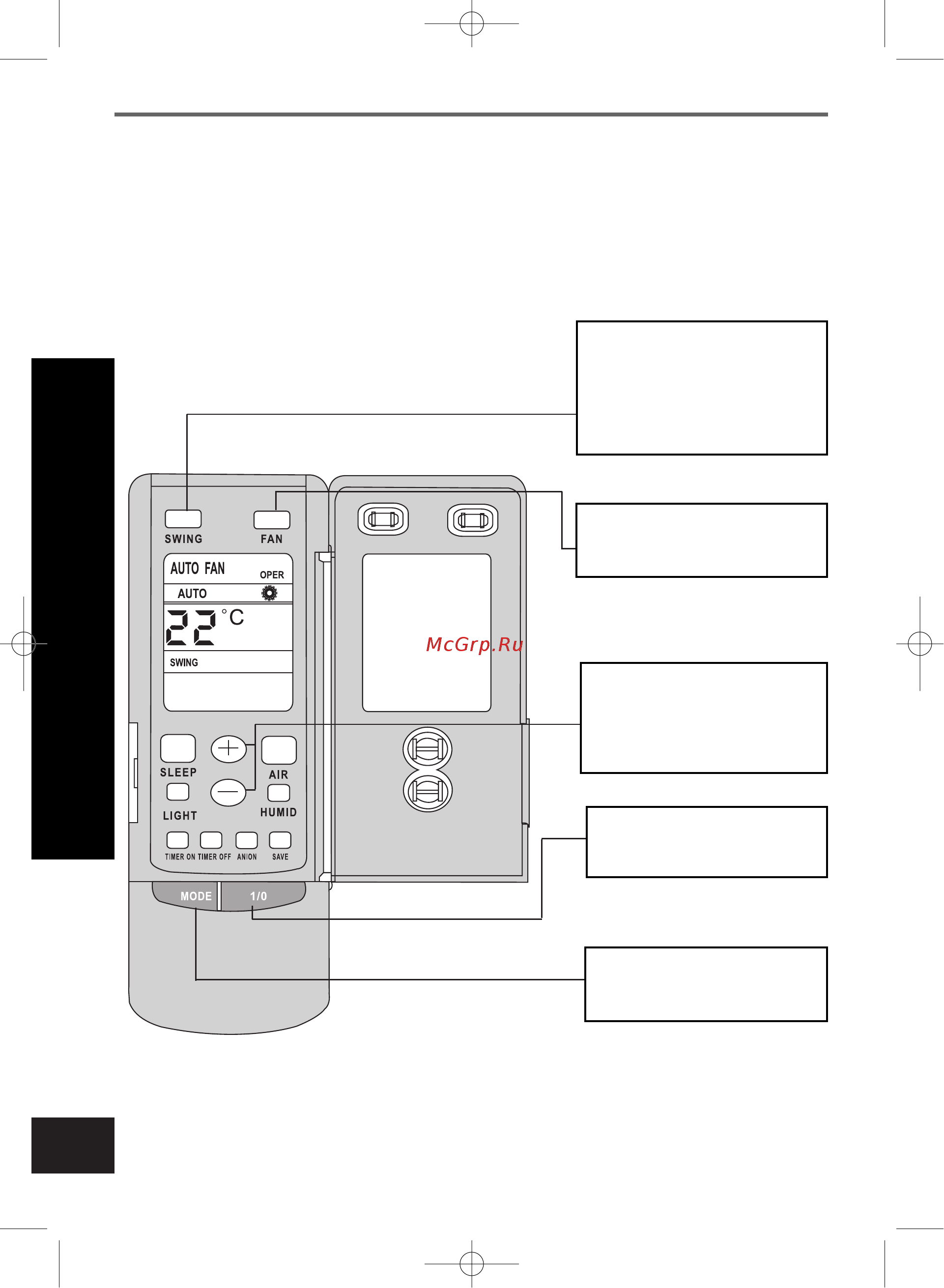 Gree KFR-35GJW/A30 [10/30] Процедура дистанционного управления