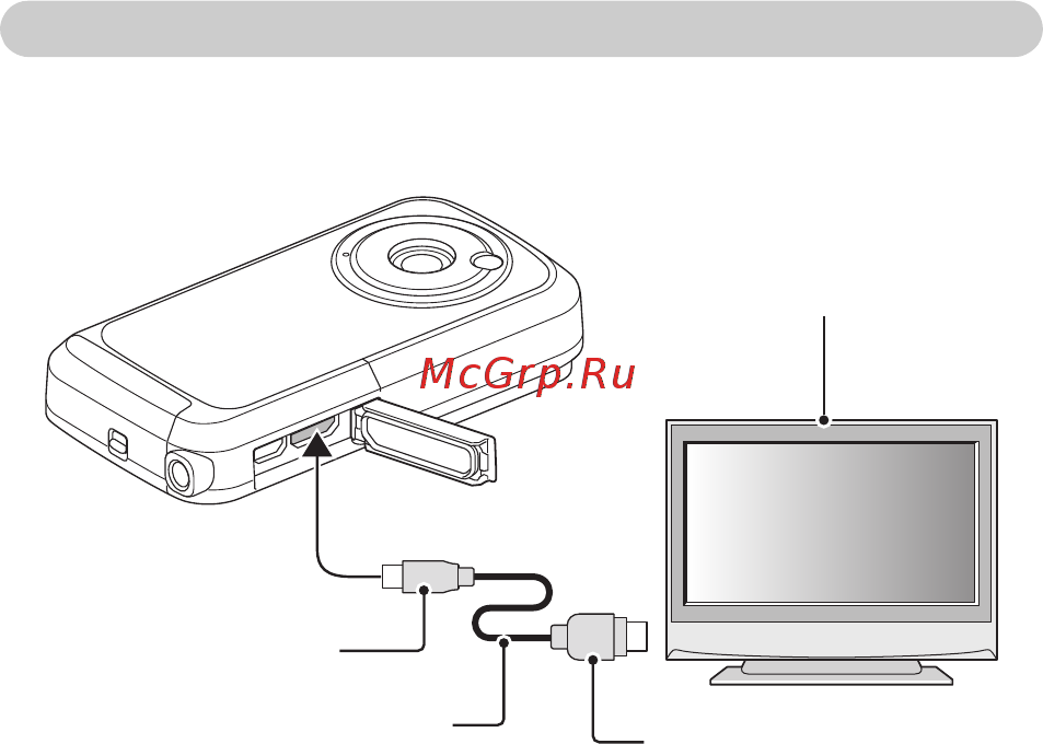 Toshiba Camileo BW10 [46/63] Подключение к разъему hdmi