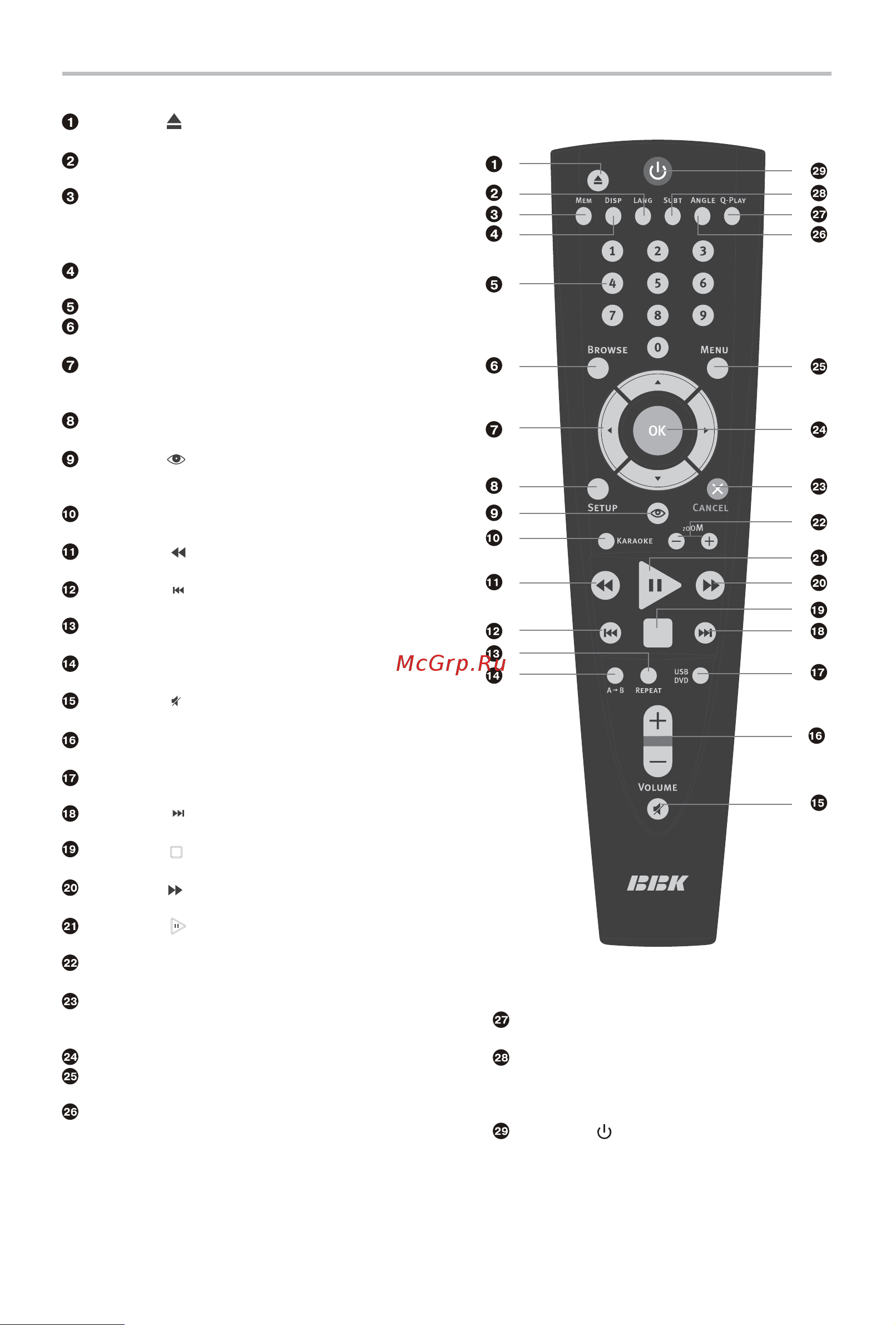 BBK DV417SI Инструкция по эксплуатации онлайн [8/39] 30061
