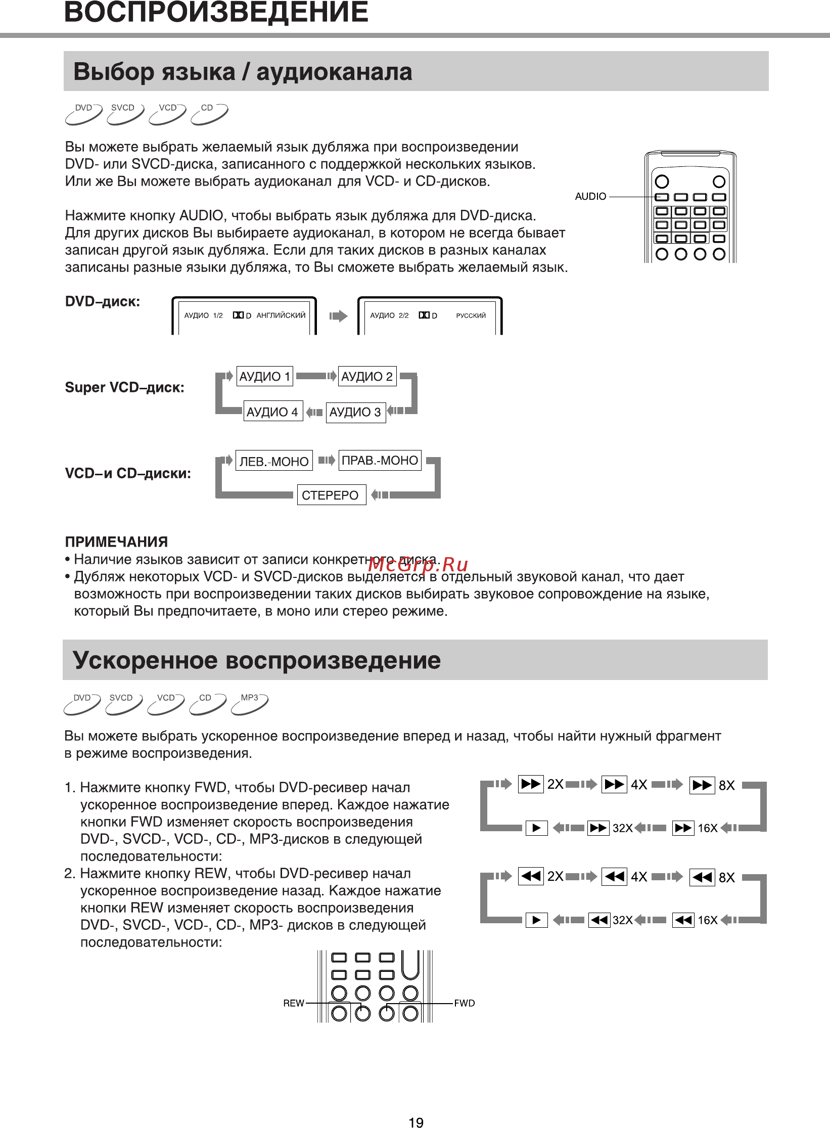 BBK DK970S [21/43] Воспроизведение