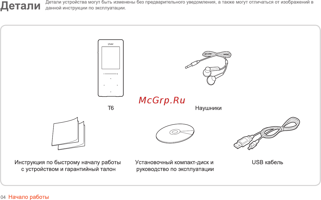 Iriver T6 [5/41] Детали