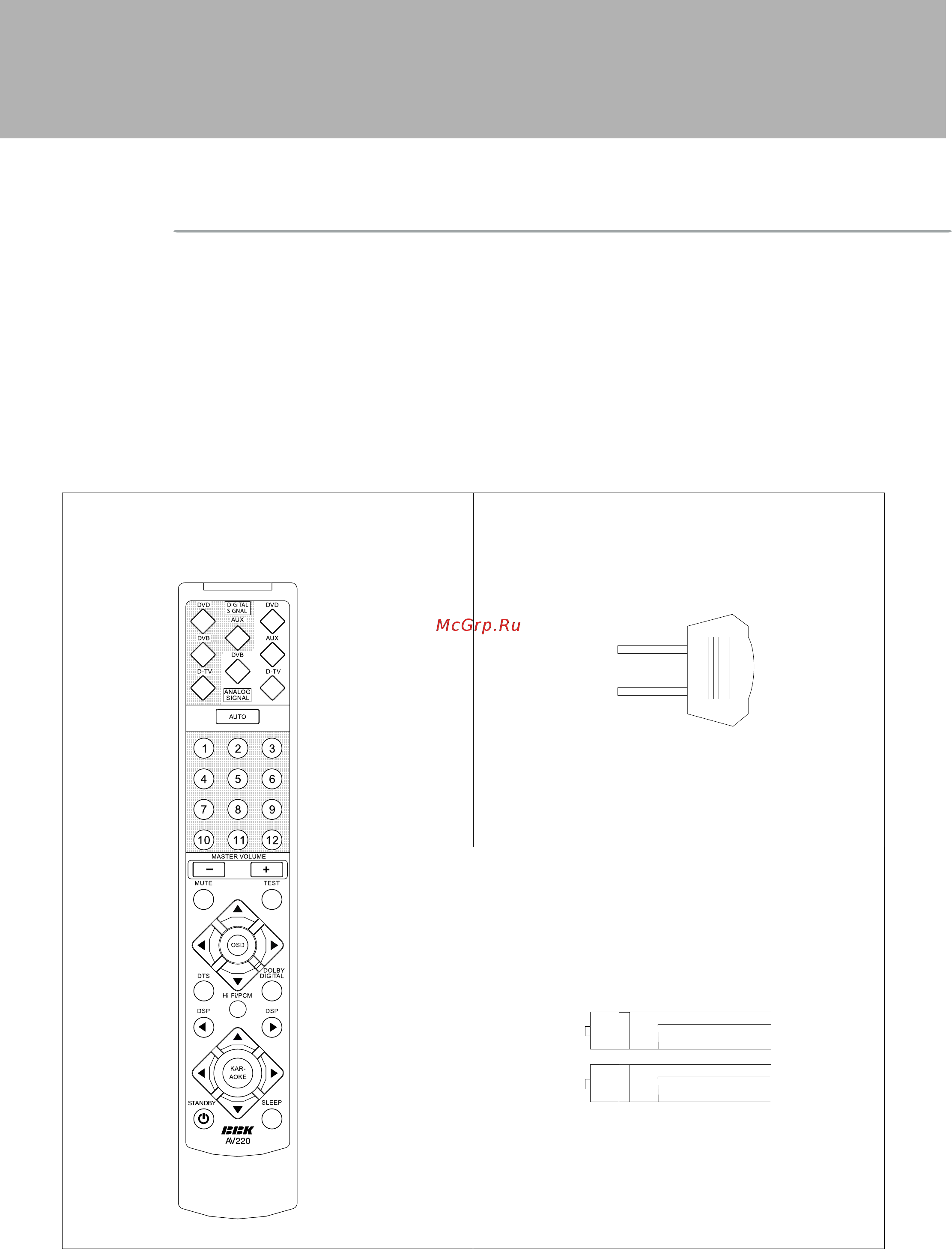 BBK AV220 [8/52] Начало работы