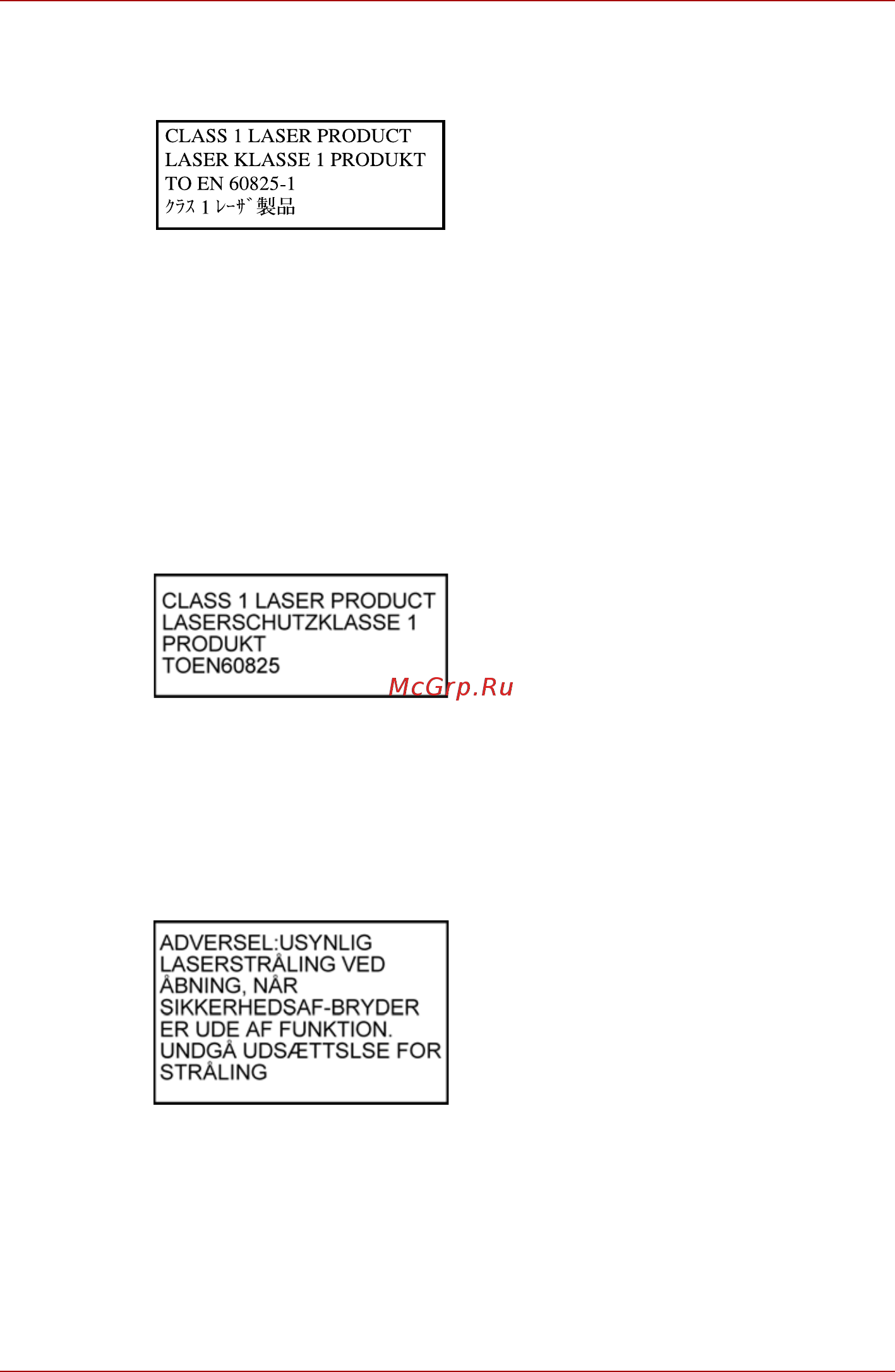 Toshiba Tecra M7 [11/276] Меры предосторожности по конкретным странам