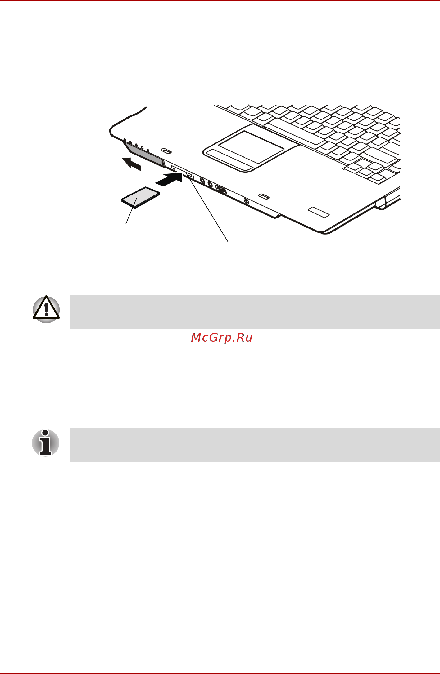 Toshiba Tecra A4 [134/205] Установка карт памяти типа sd ms ms pro sm mmc xd