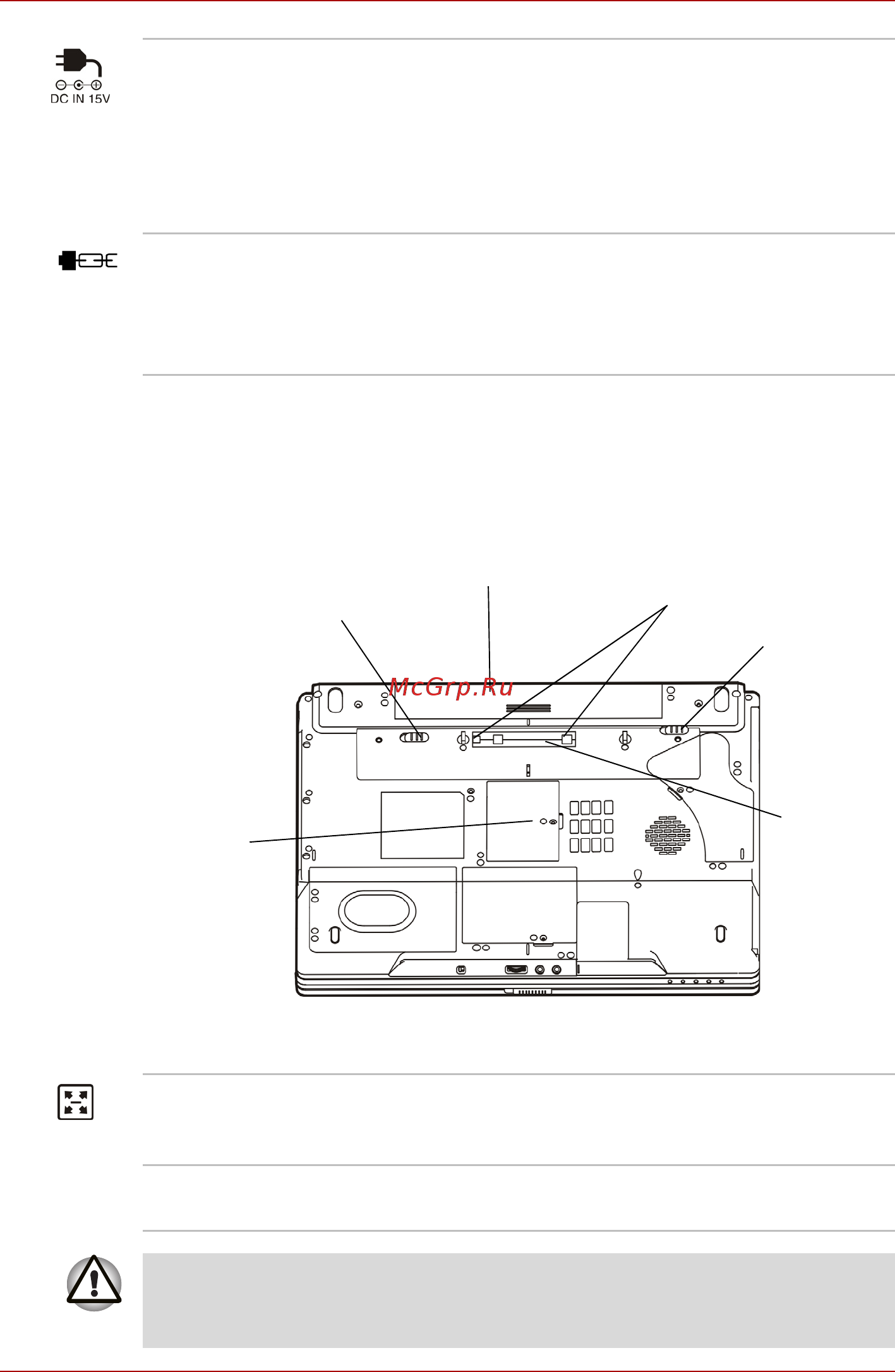 Toshiba Tecra A4 [41/205] Вид снизу