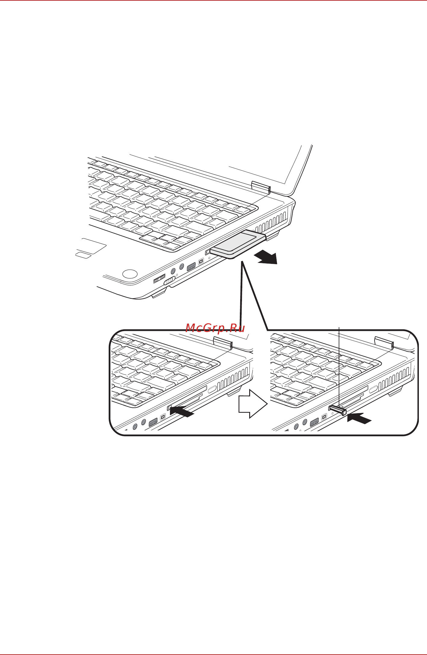 Toshiba Satellite Pro M40X [145/200] Удаление устройств формата pc card
