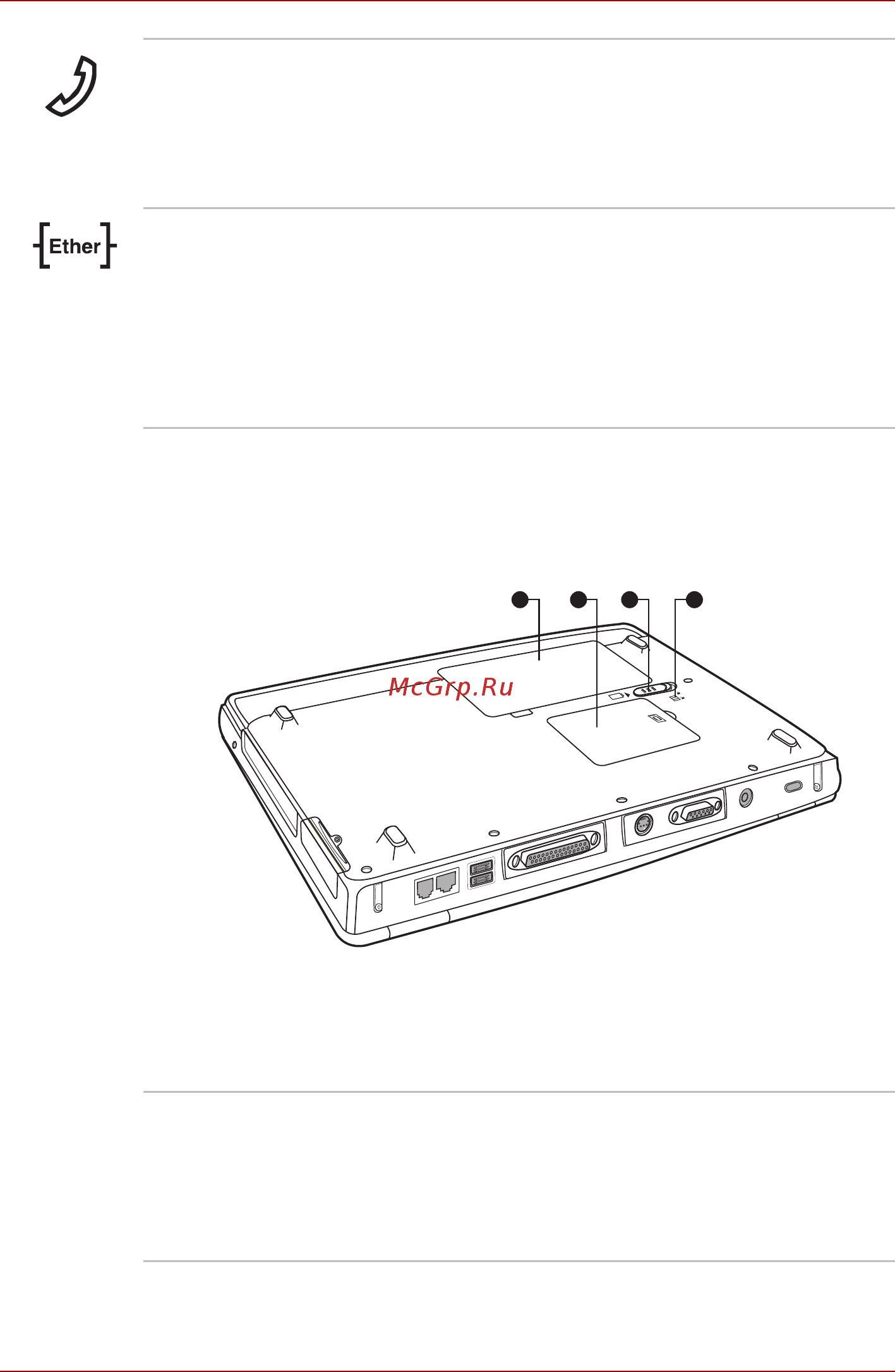 Toshiba Satellite Pro M40X [54/200] Нижняя сторона